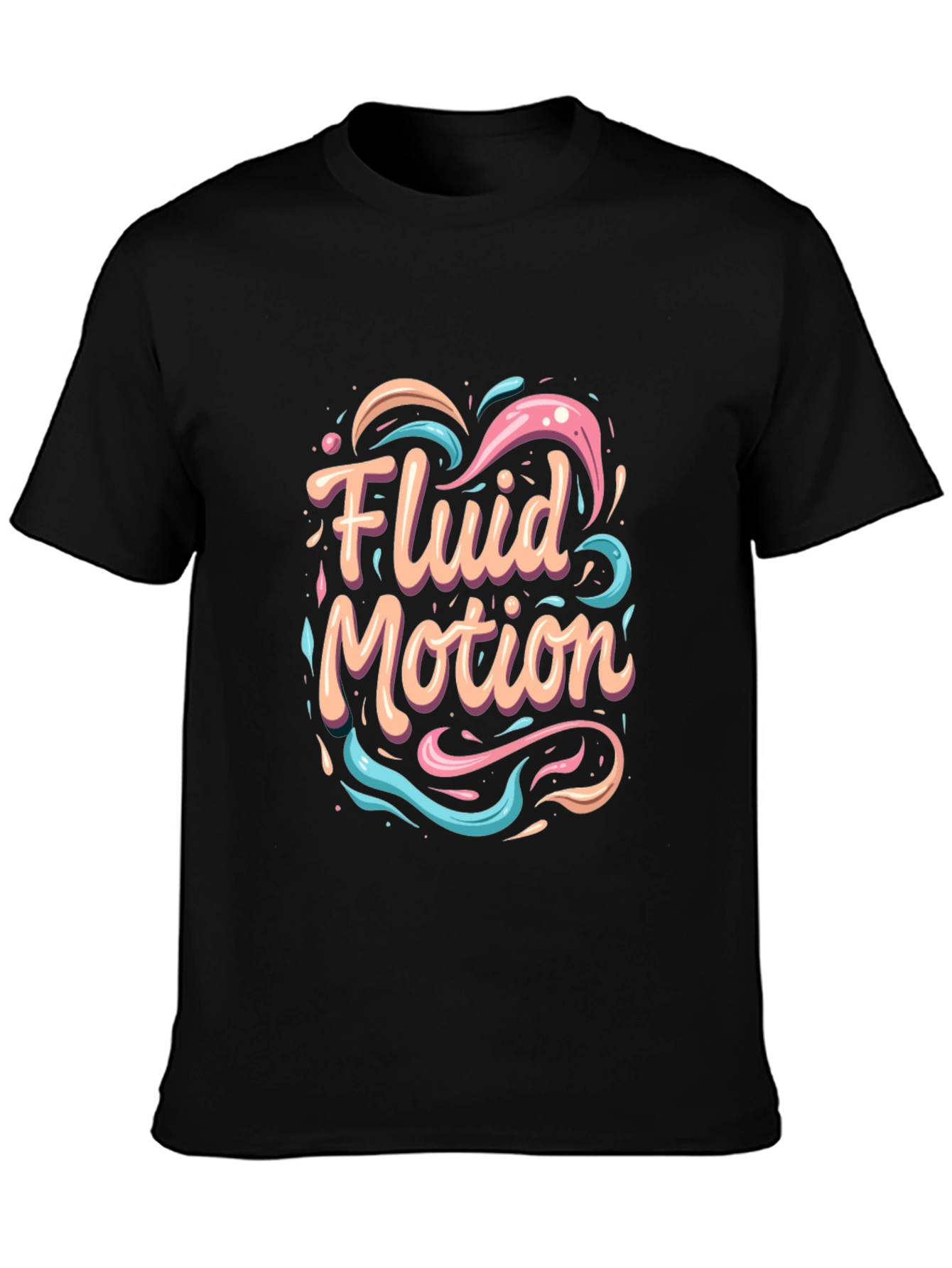 Fluid Motion Graphic Tee - Stylish Comfort