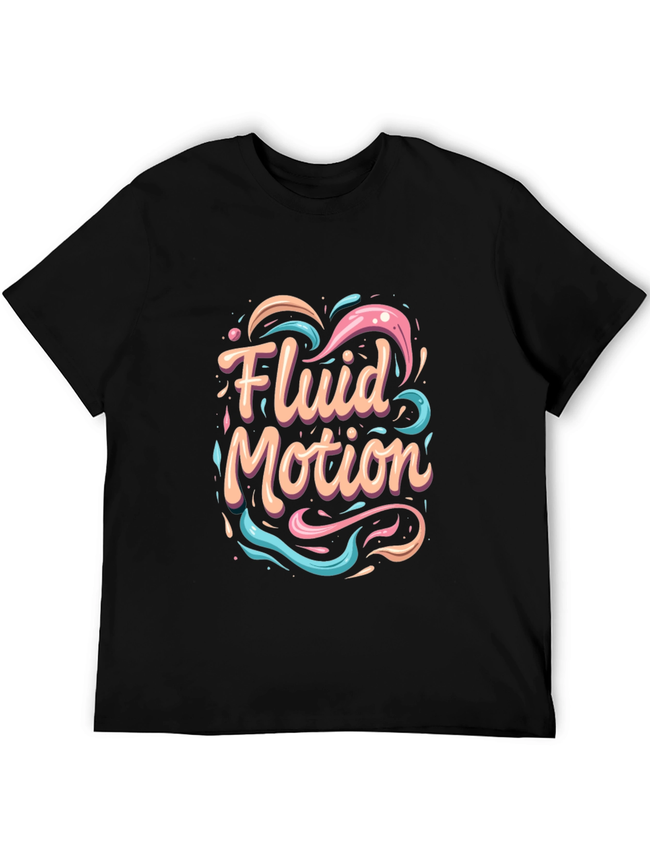 Fluid Motion Graphic Tee - Stylish Comfort