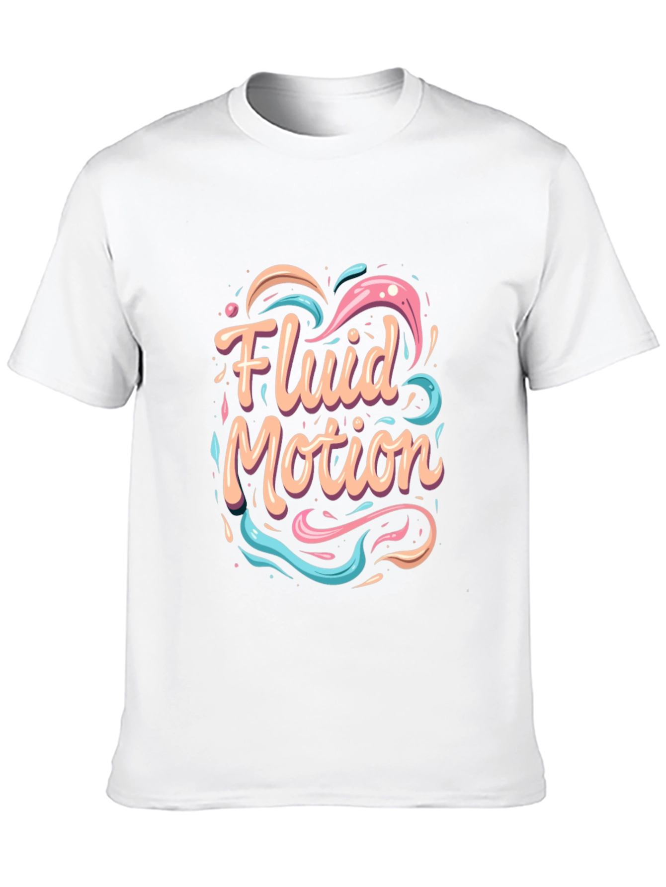 Fluid Motion Graphic Tee - Stylish Comfort