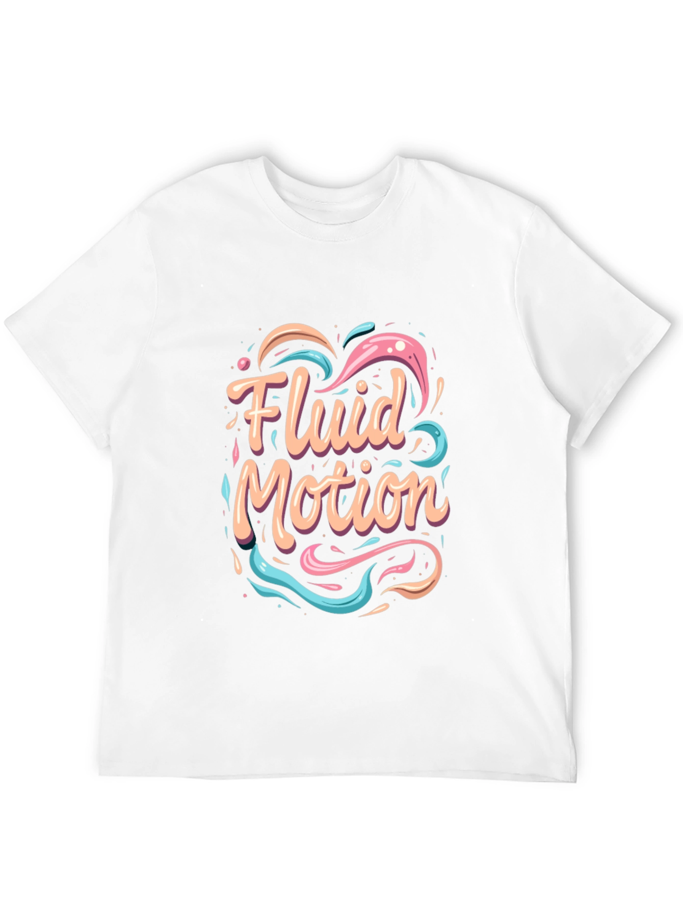 Fluid Motion Graphic Tee - Stylish Comfort