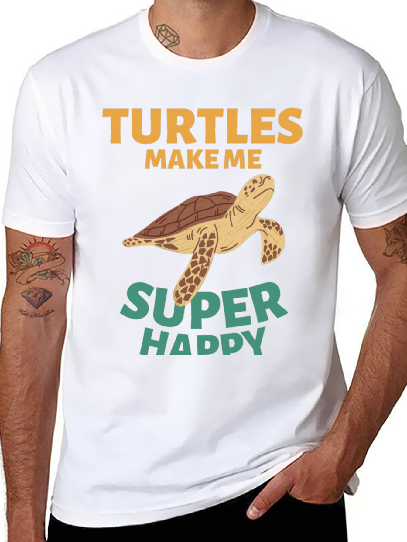 Turtles Make Me Super Happy Graphic Tee