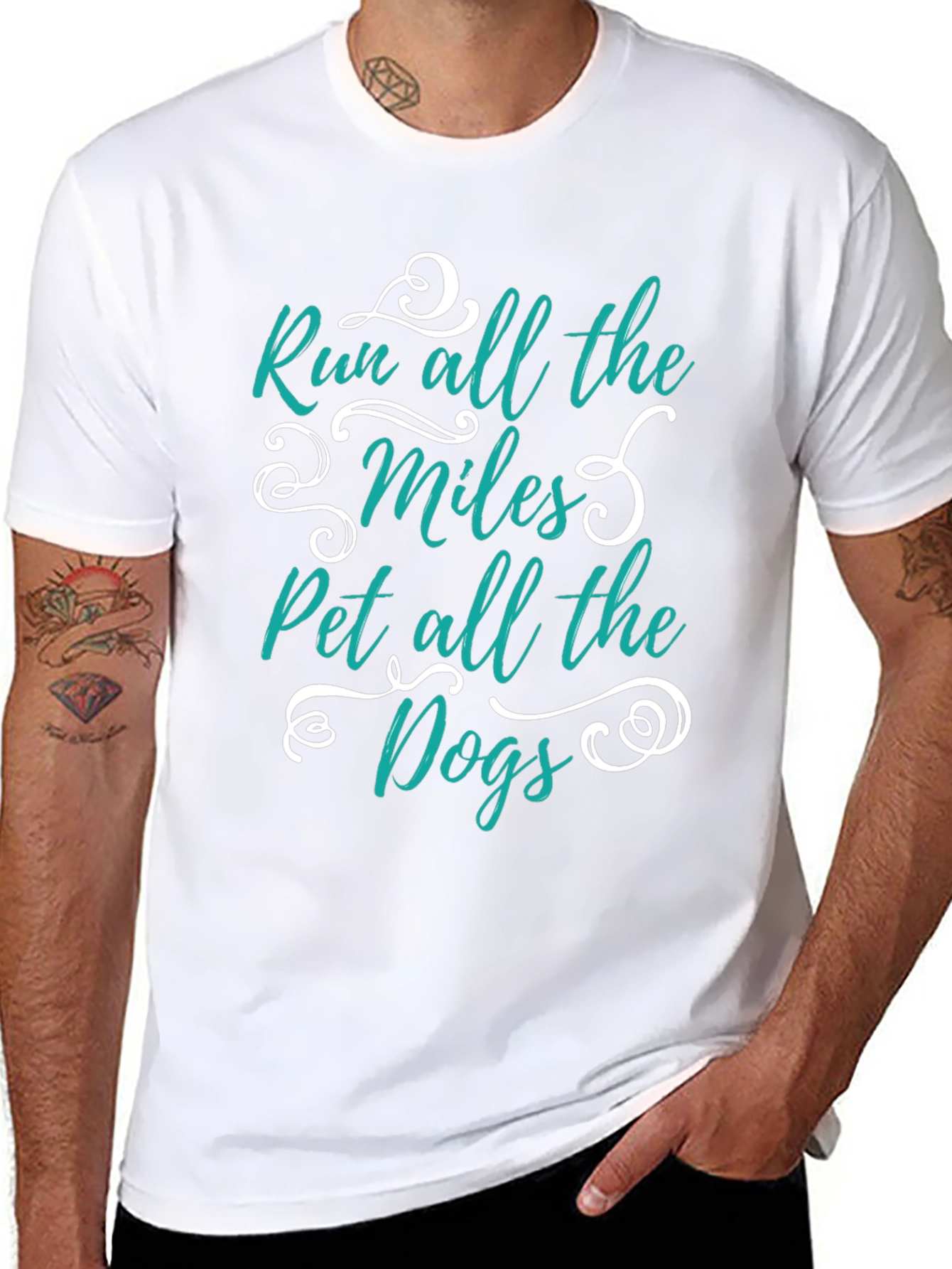 Run All The Miles Pet All The Dogs T-Shirt
