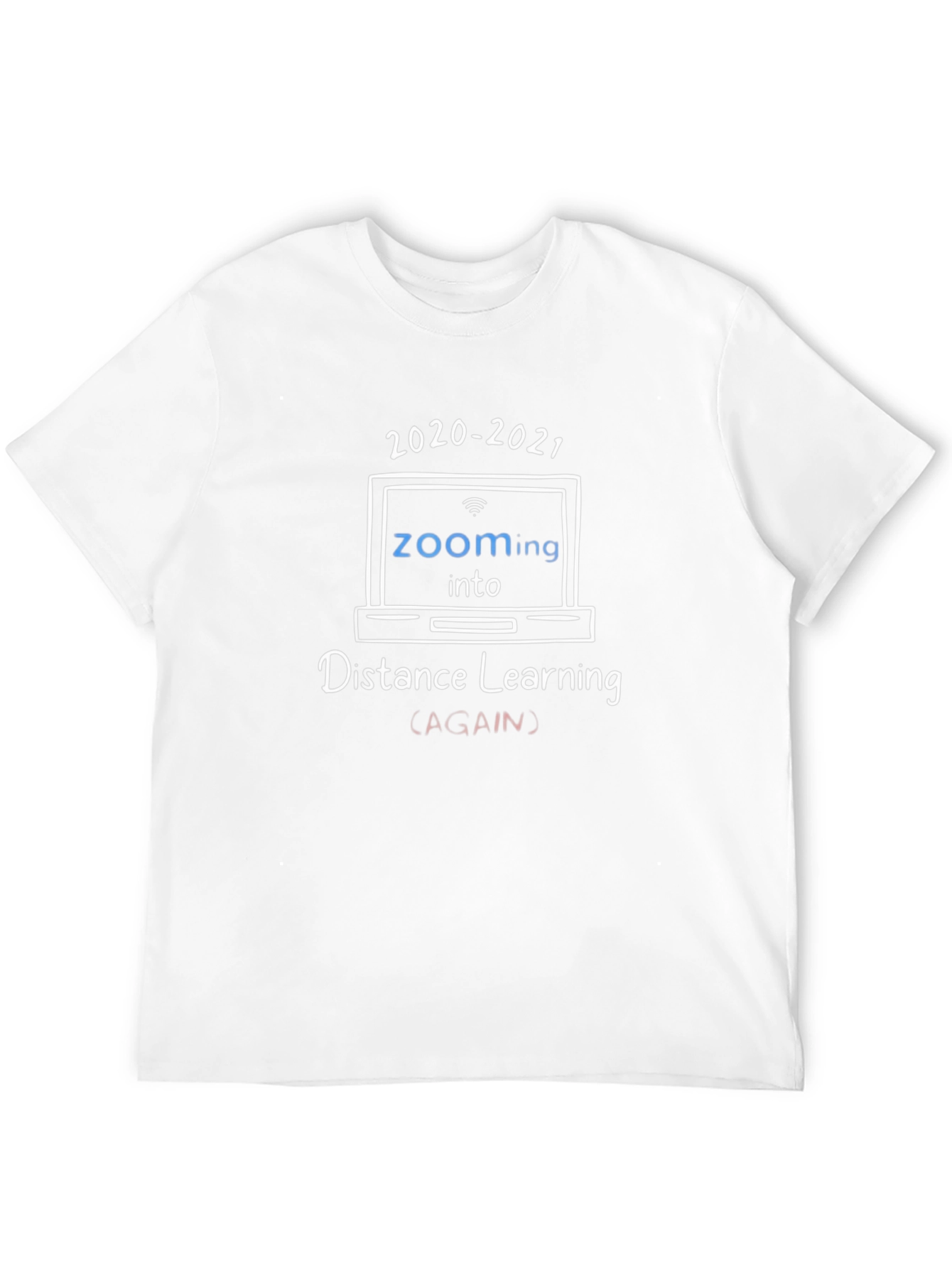 Zooming into Distance Learning 2020-2021 Black Tee