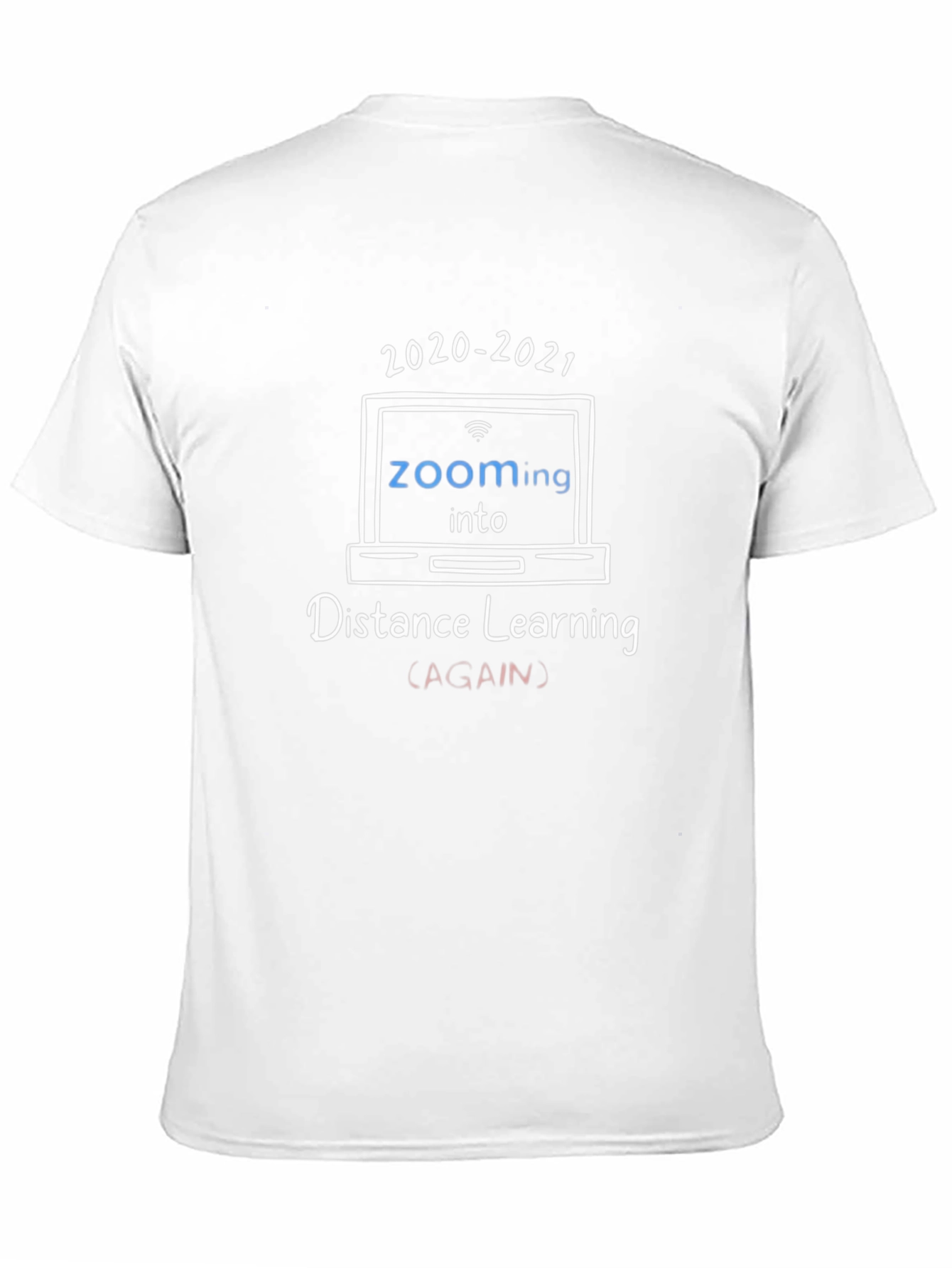 Zooming into Distance Learning 2020-2021 Black Tee