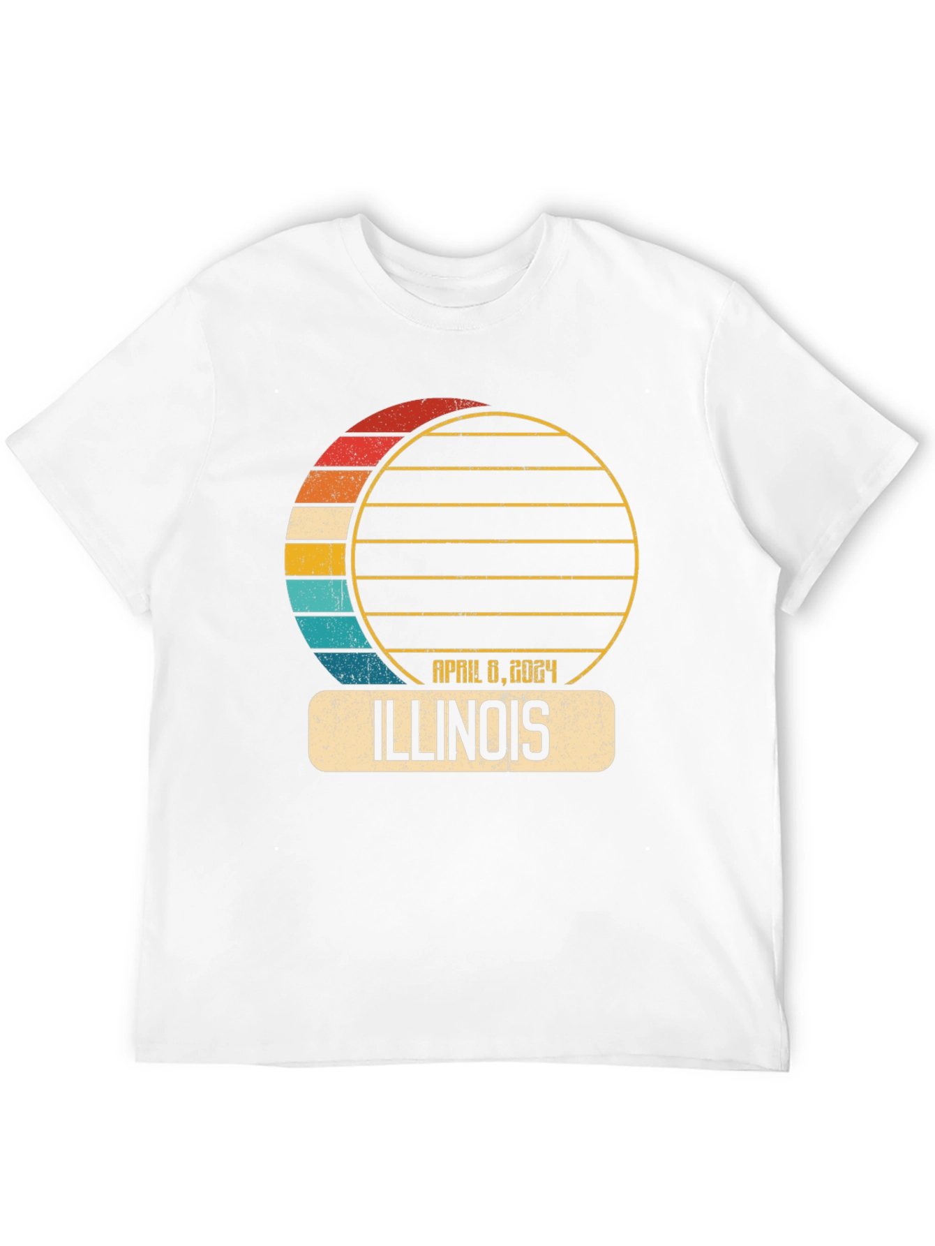 Illinois Eclipse April 8 2024 T-Shirt