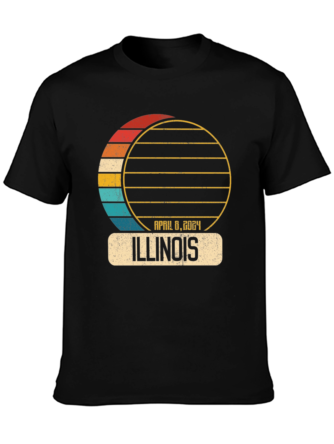 Illinois Eclipse April 8 2024 T-Shirt