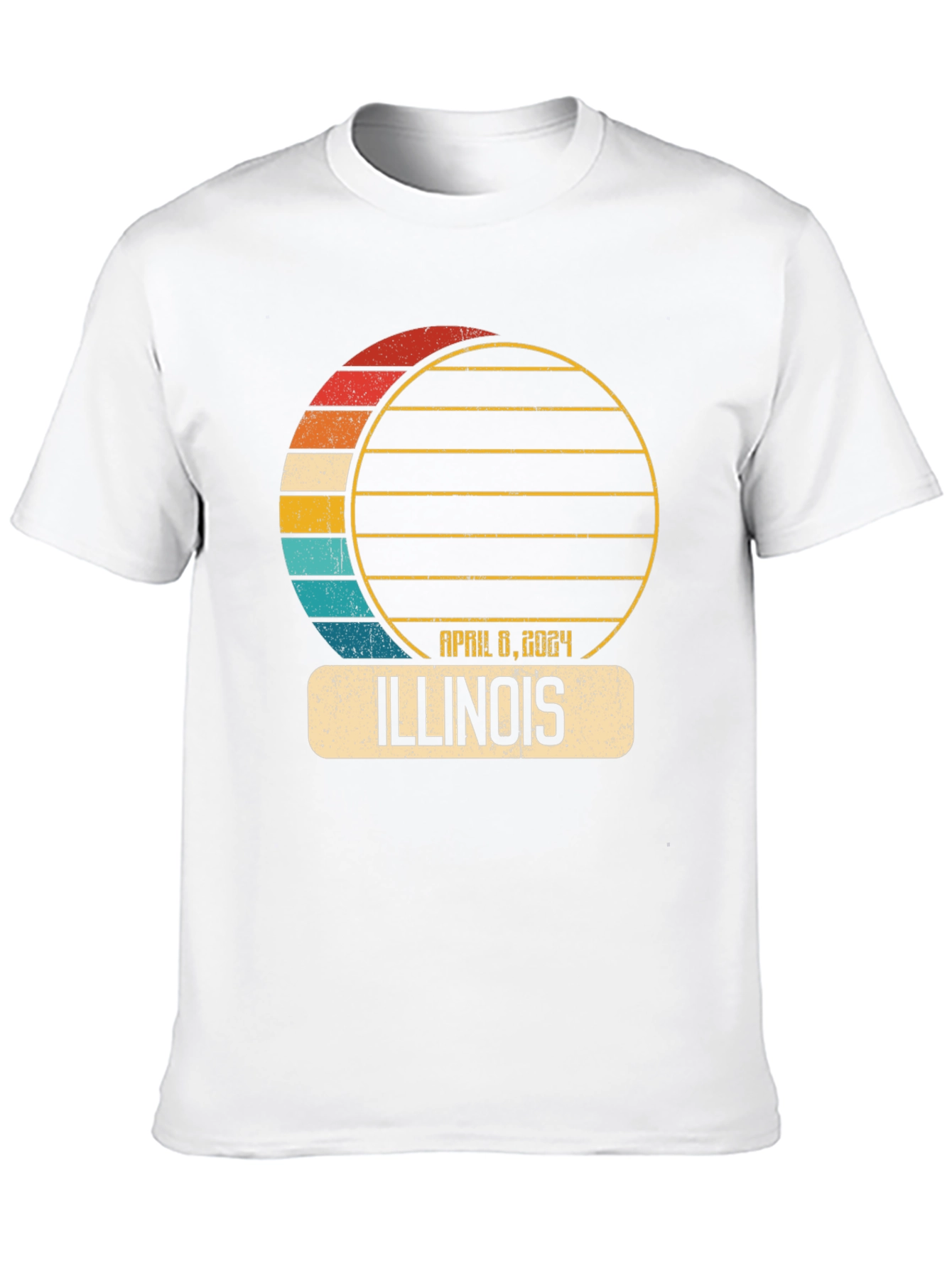 Illinois Eclipse April 8 2024 T-Shirt