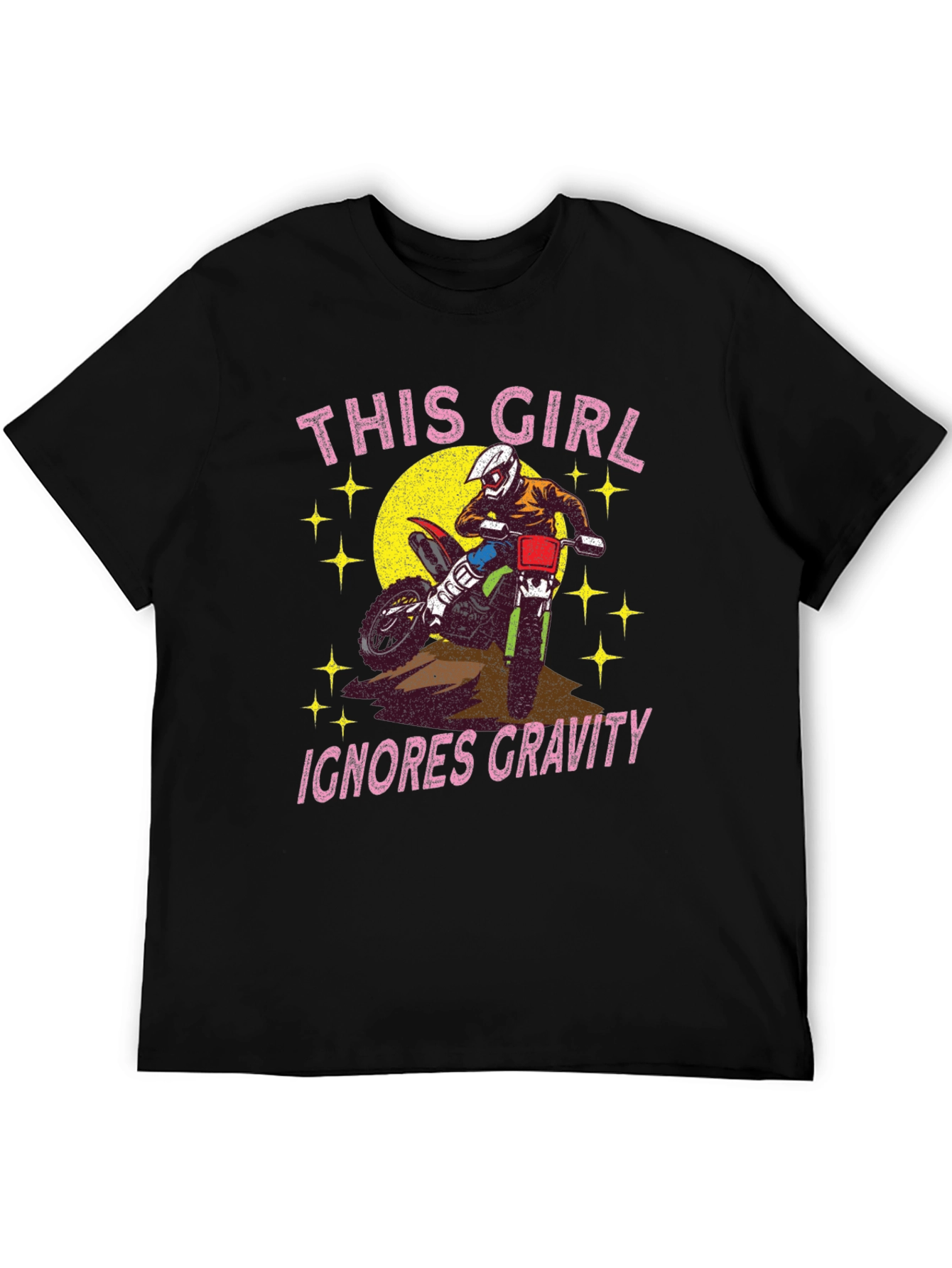 Girls Motocross Graphic Tee - Ignores Gravity