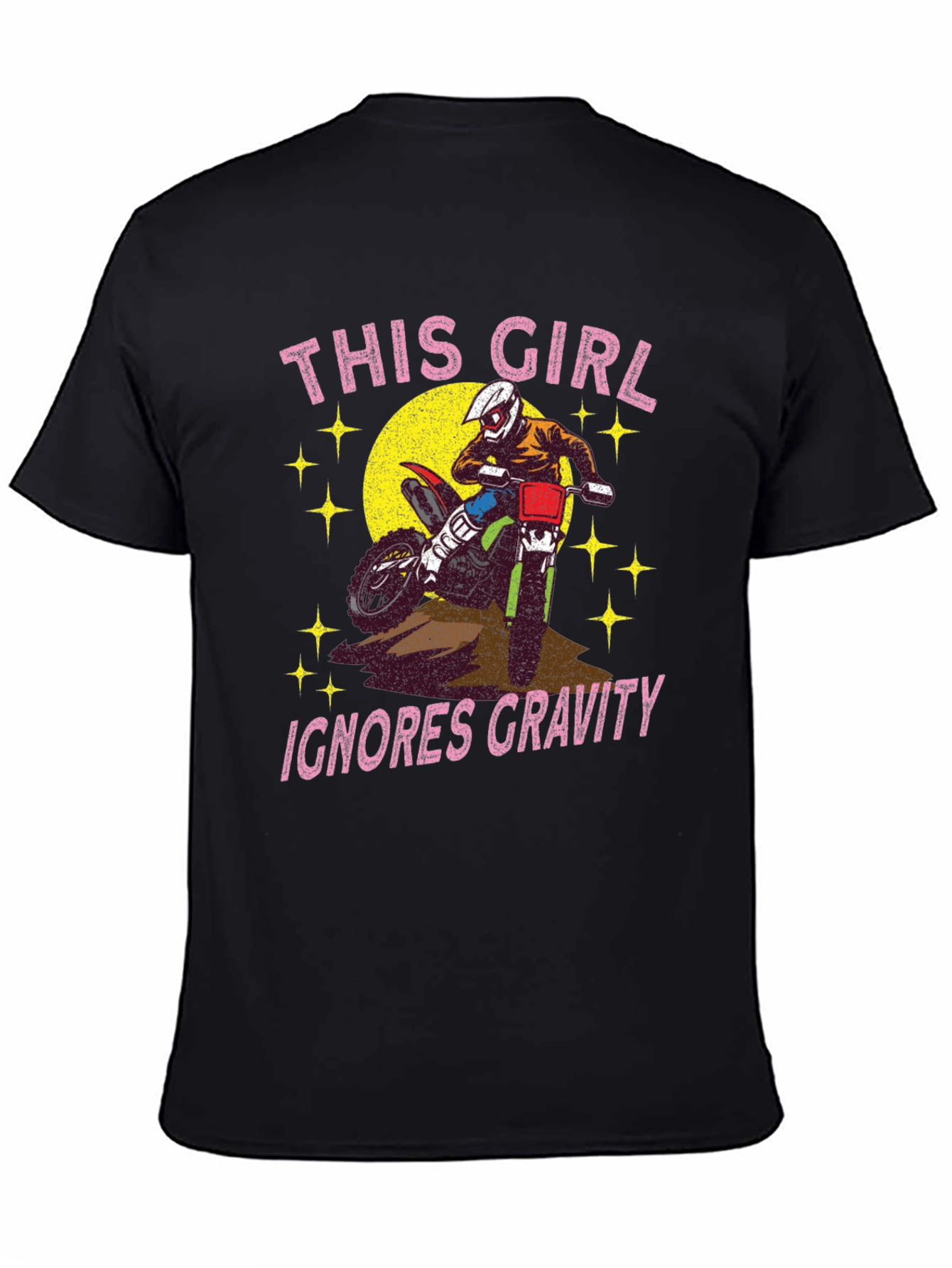 Girls Motocross Graphic Tee - Ignores Gravity