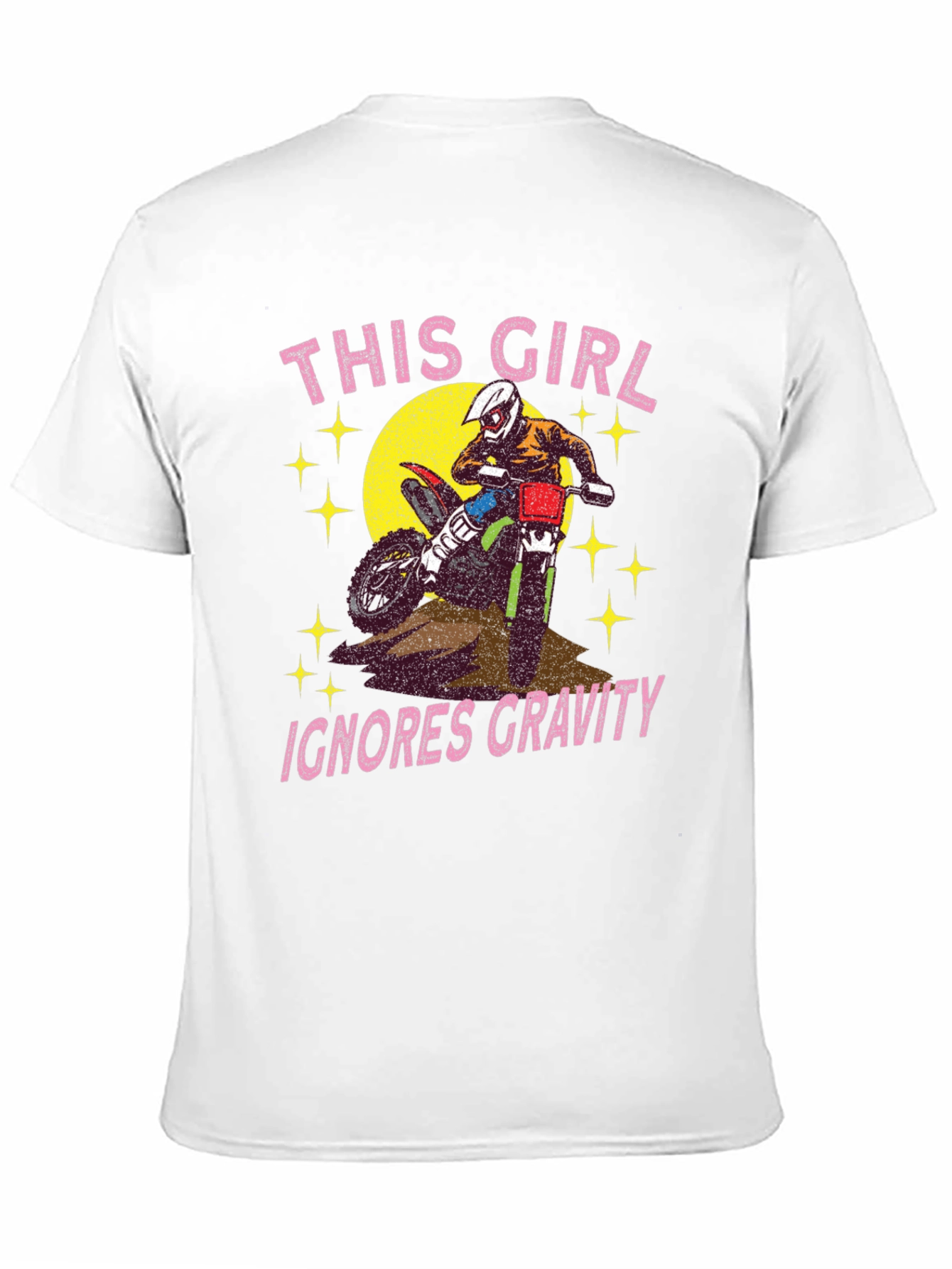 Girls Motocross Graphic Tee - Ignores Gravity
