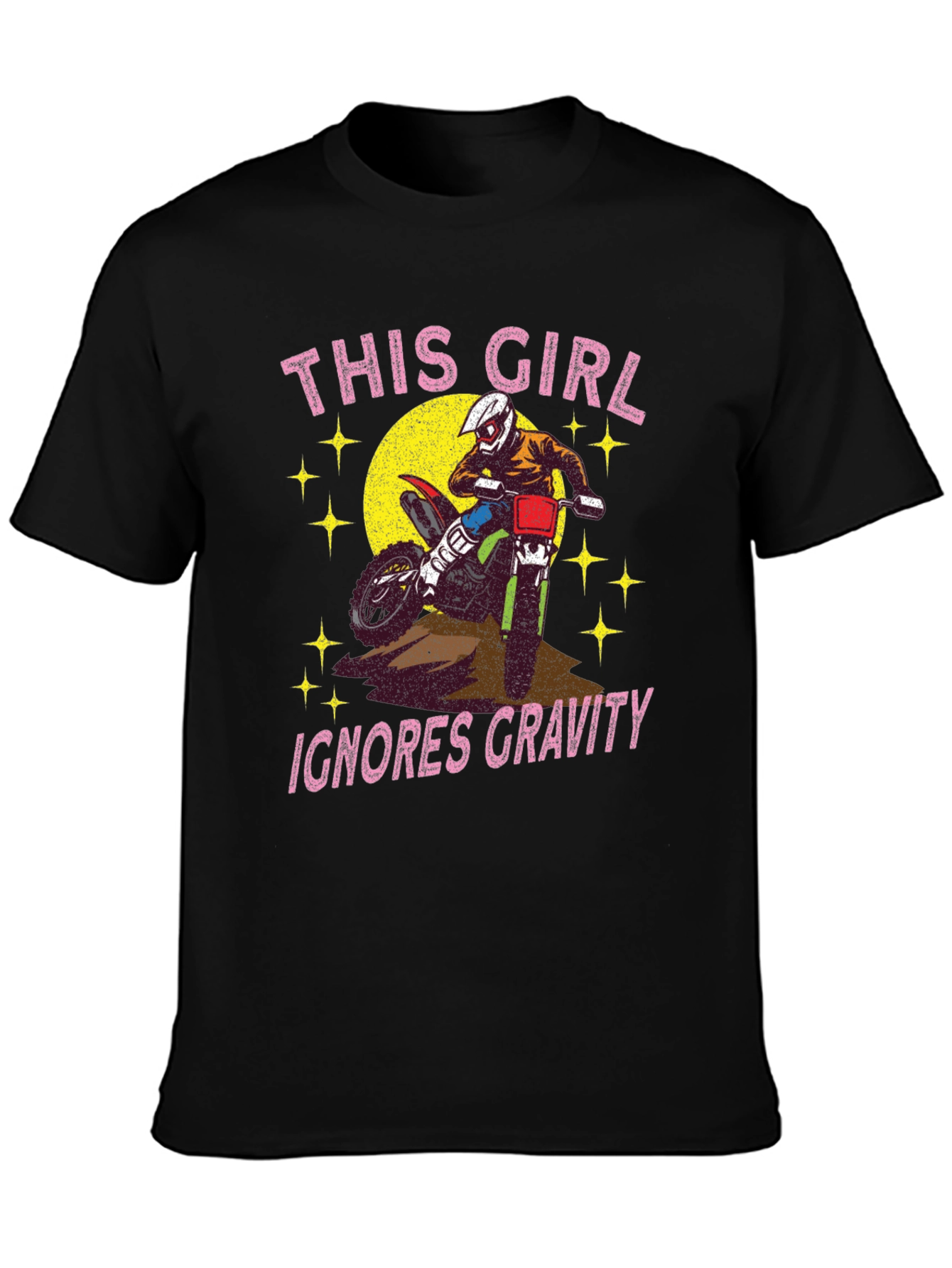 Girls Motocross Graphic Tee - Ignores Gravity