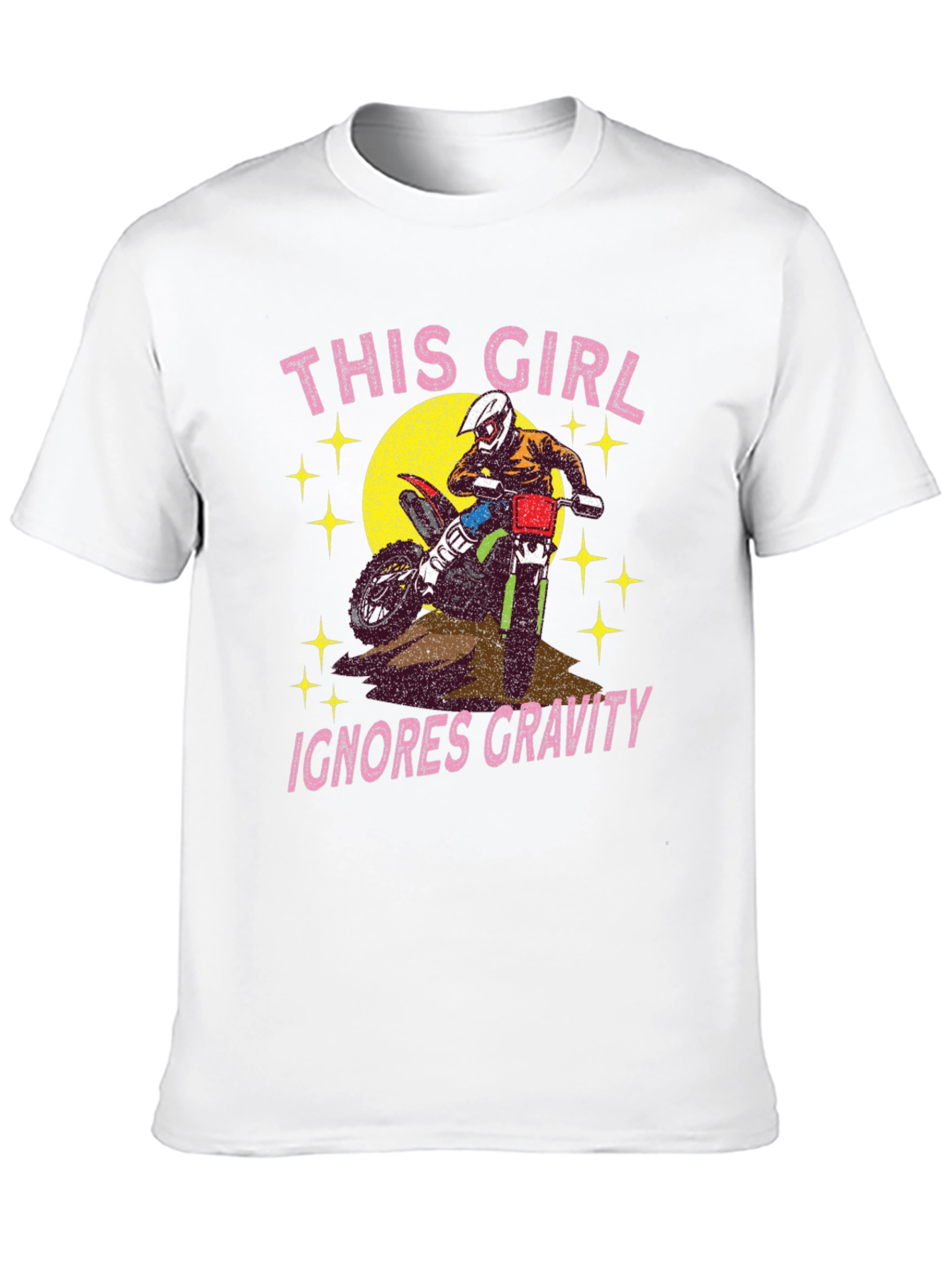 Girls Motocross Graphic Tee - Ignores Gravity