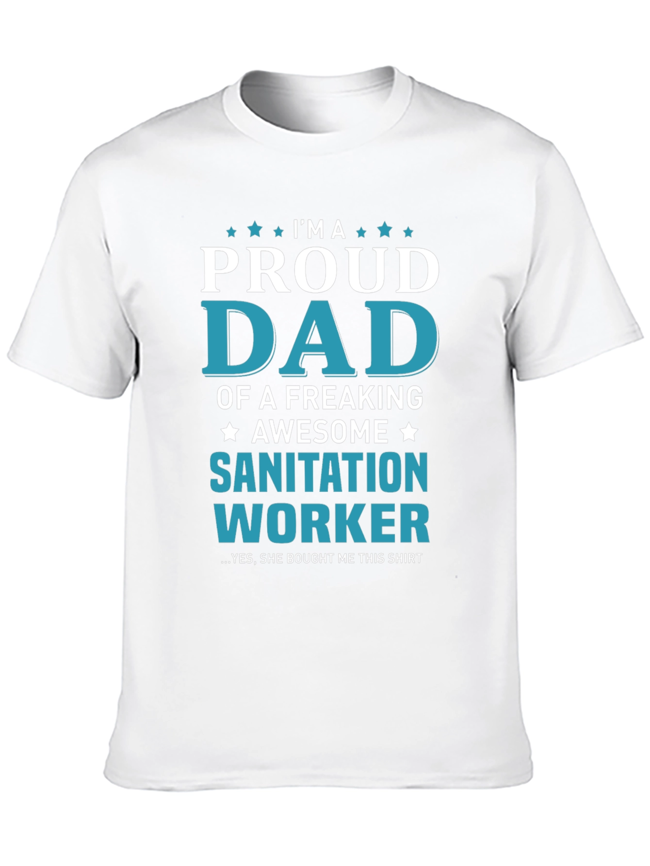 Proud Dad of Sanitation Worker Graphic T-Shirt