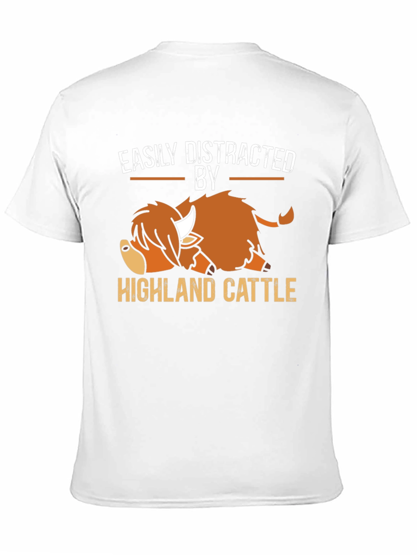 Easily Distracted By Highland Cattle T-Shirt
