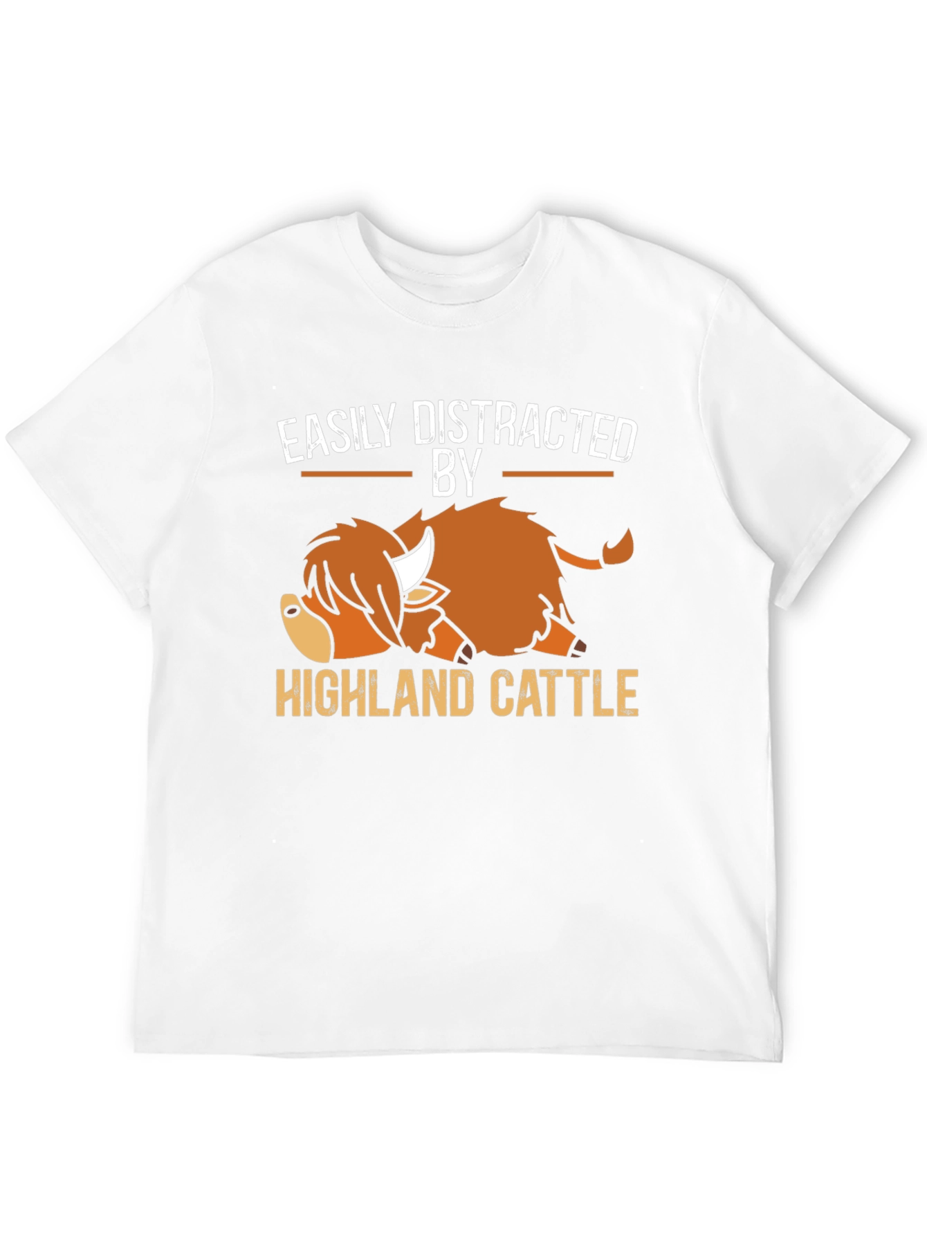 Easily Distracted By Highland Cattle T-Shirt