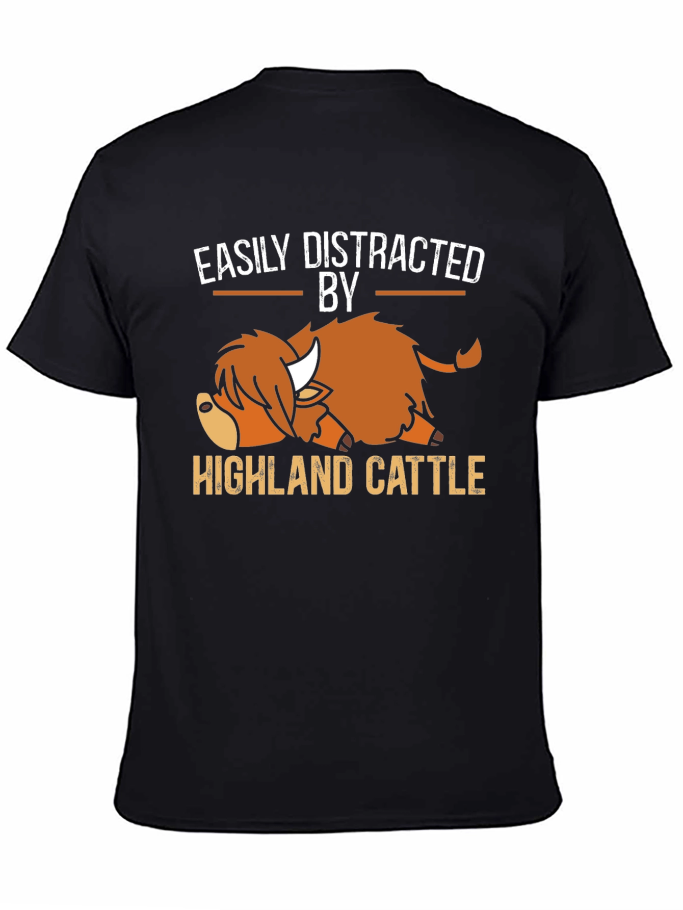 Easily Distracted By Highland Cattle T-Shirt
