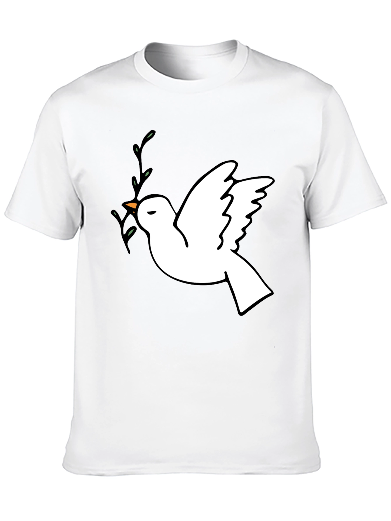 Peace Dove Graphic T-Shirt - Stylish Black Tee