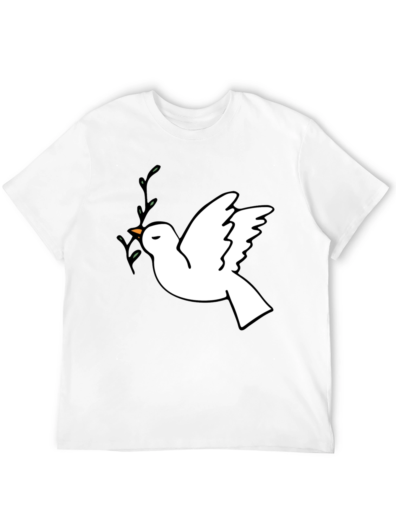 Peace Dove Graphic T-Shirt - Stylish Black Tee