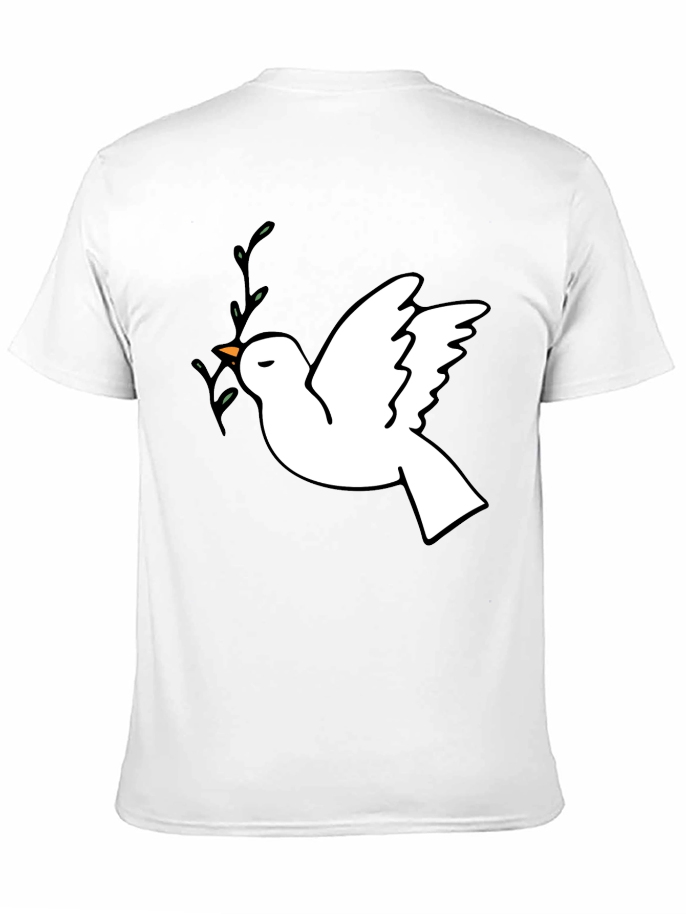 Peace Dove Graphic T-Shirt - Stylish Black Tee