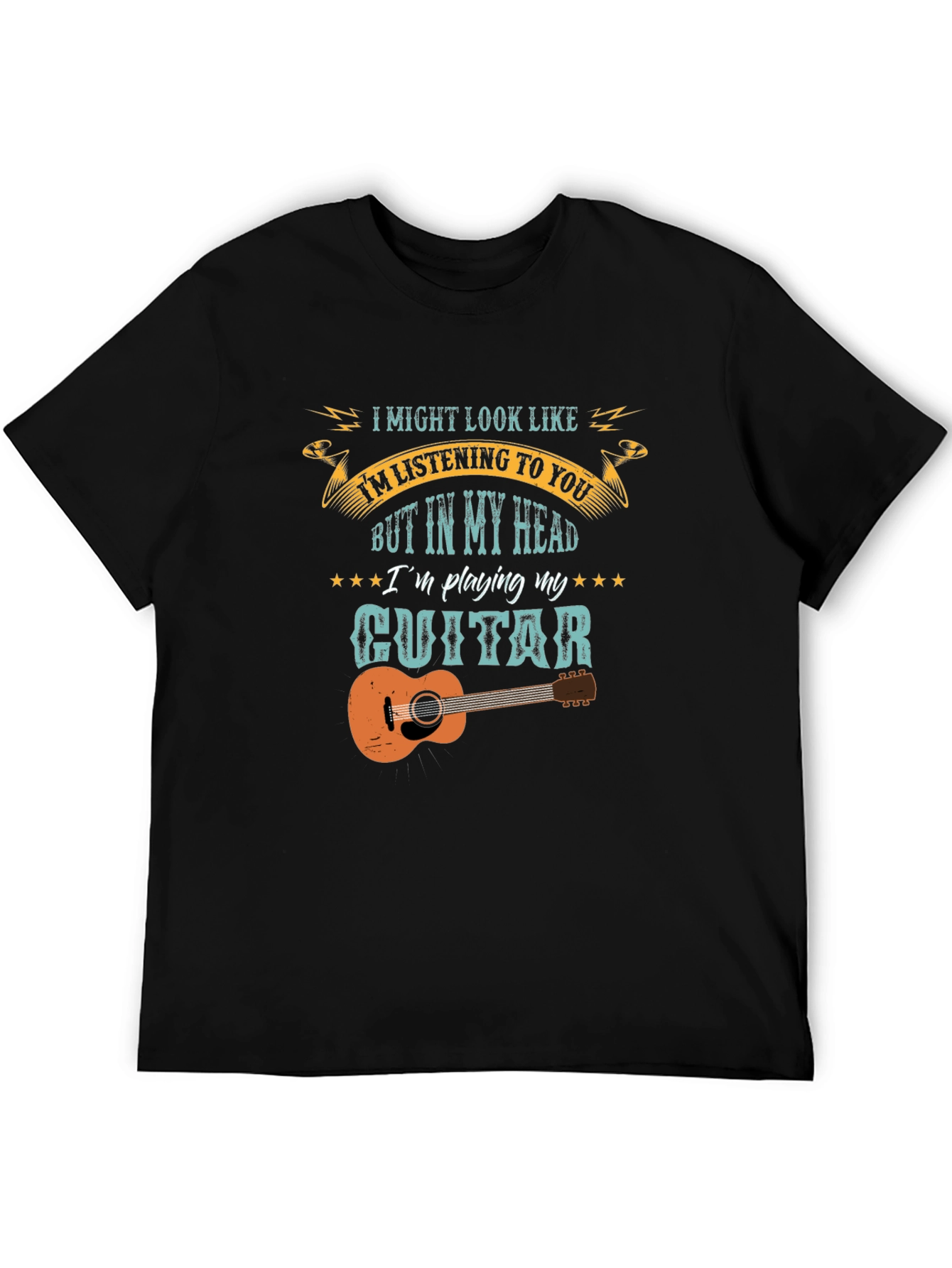 Guitar Player Graphic Tee - Music Lover T-Shirt