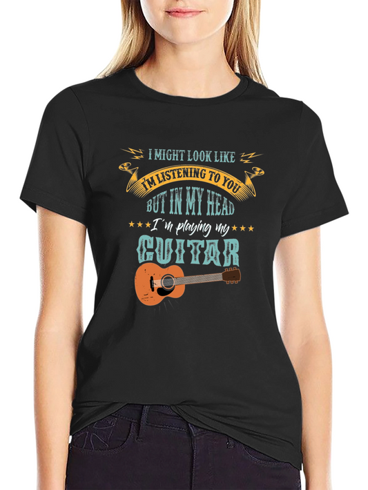 Guitar Player Graphic Tee - Music Lover T-Shirt