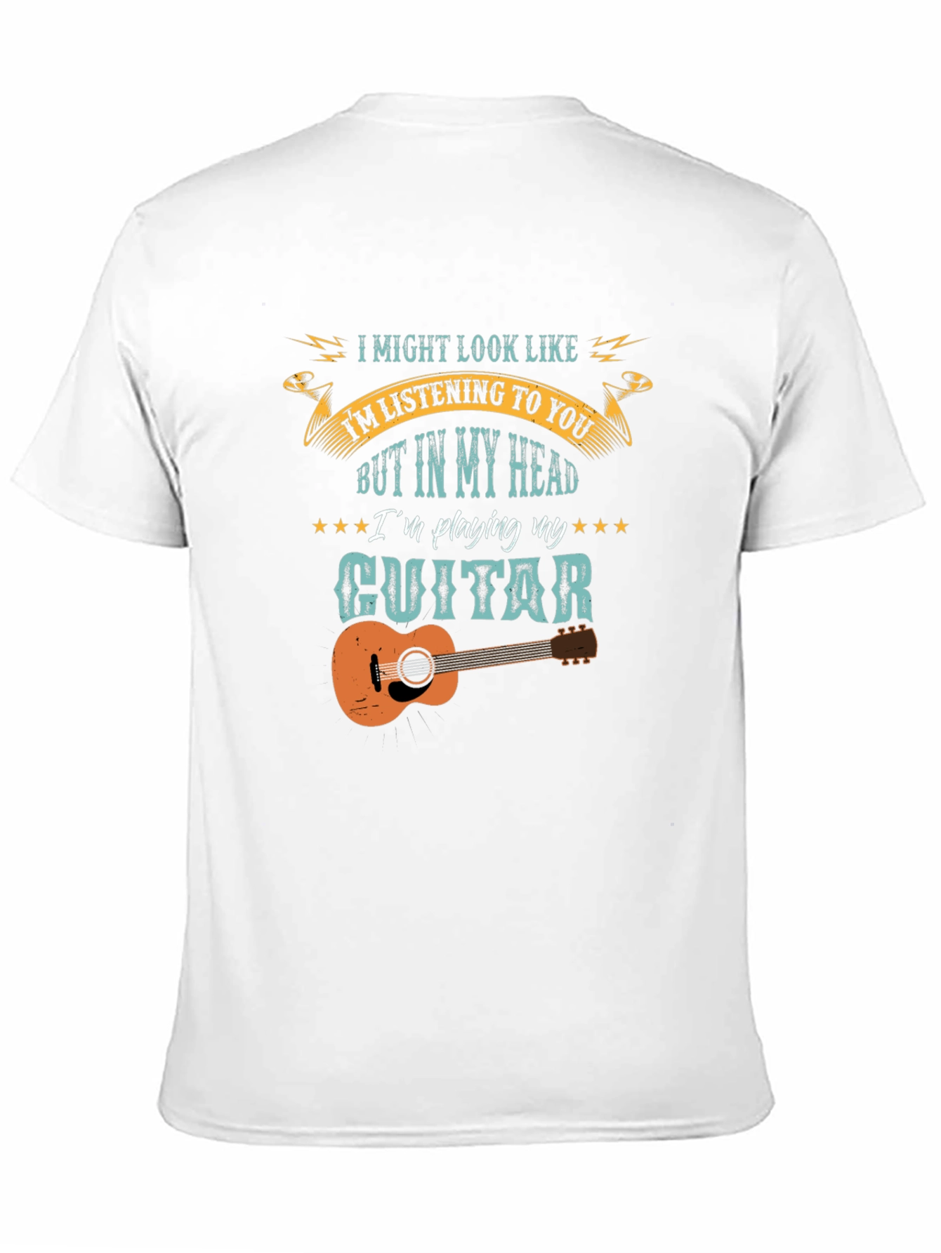 Guitar Player Graphic Tee - Music Lover T-Shirt