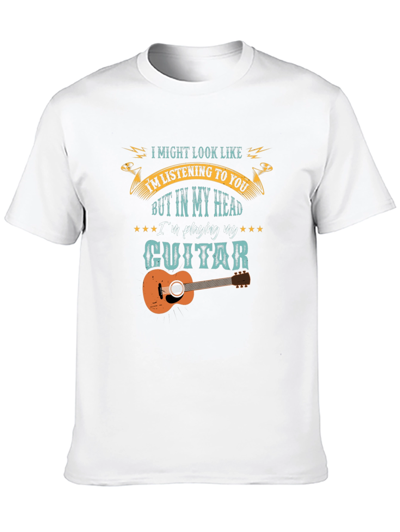 Guitar Player Graphic Tee - Music Lover T-Shirt