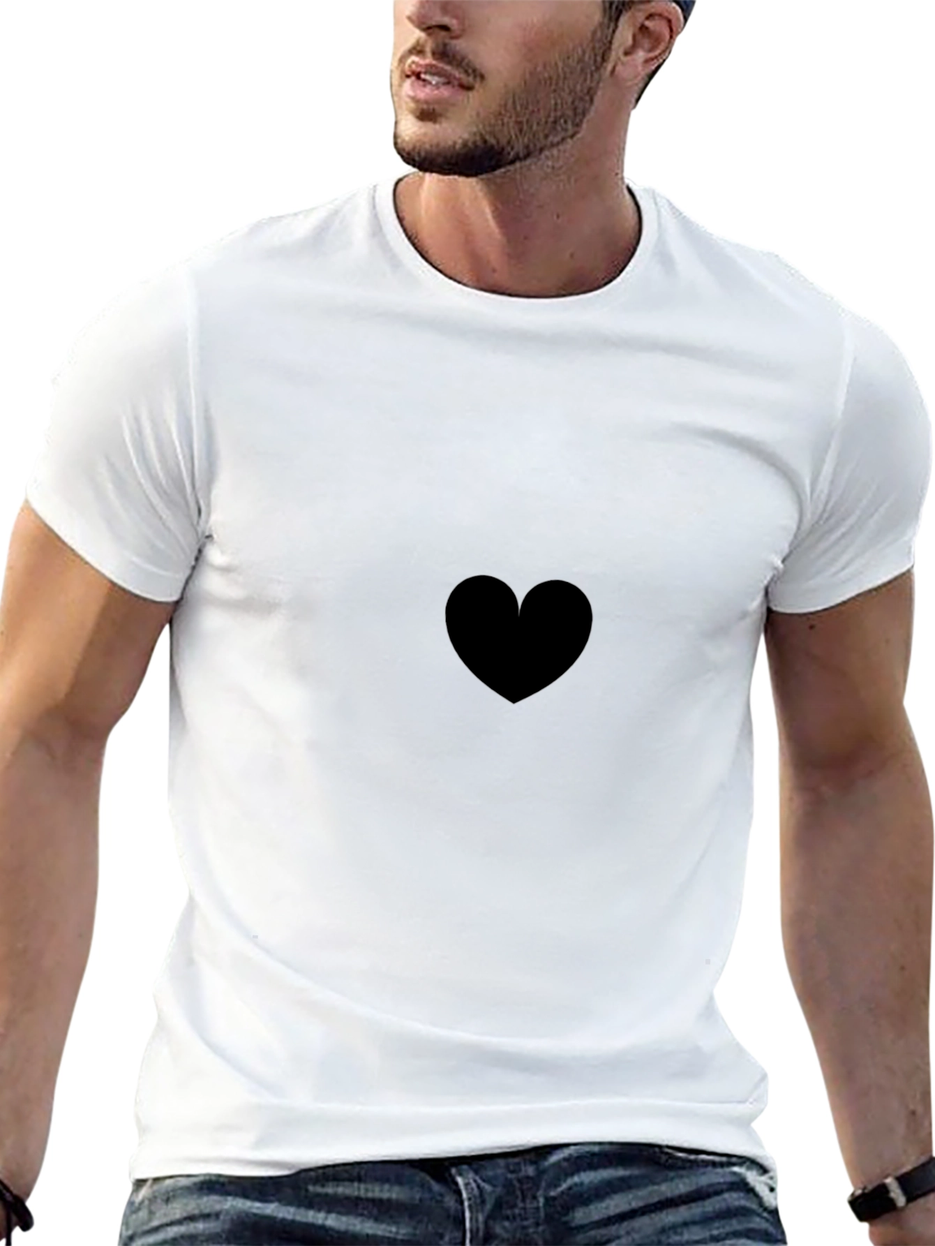 Black Heart Tee - Classic Comfort Fit