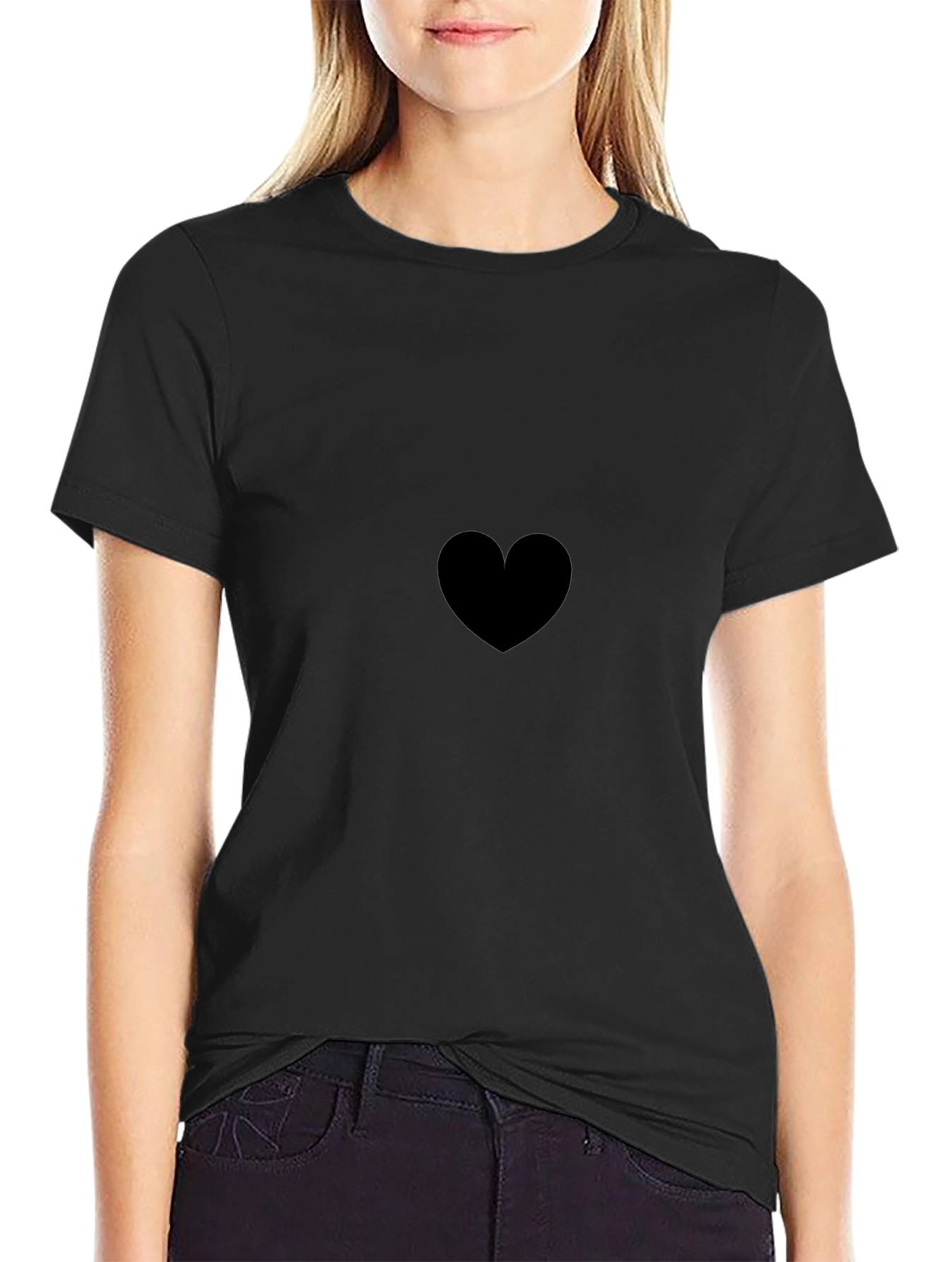Black Heart Tee - Classic Comfort Fit