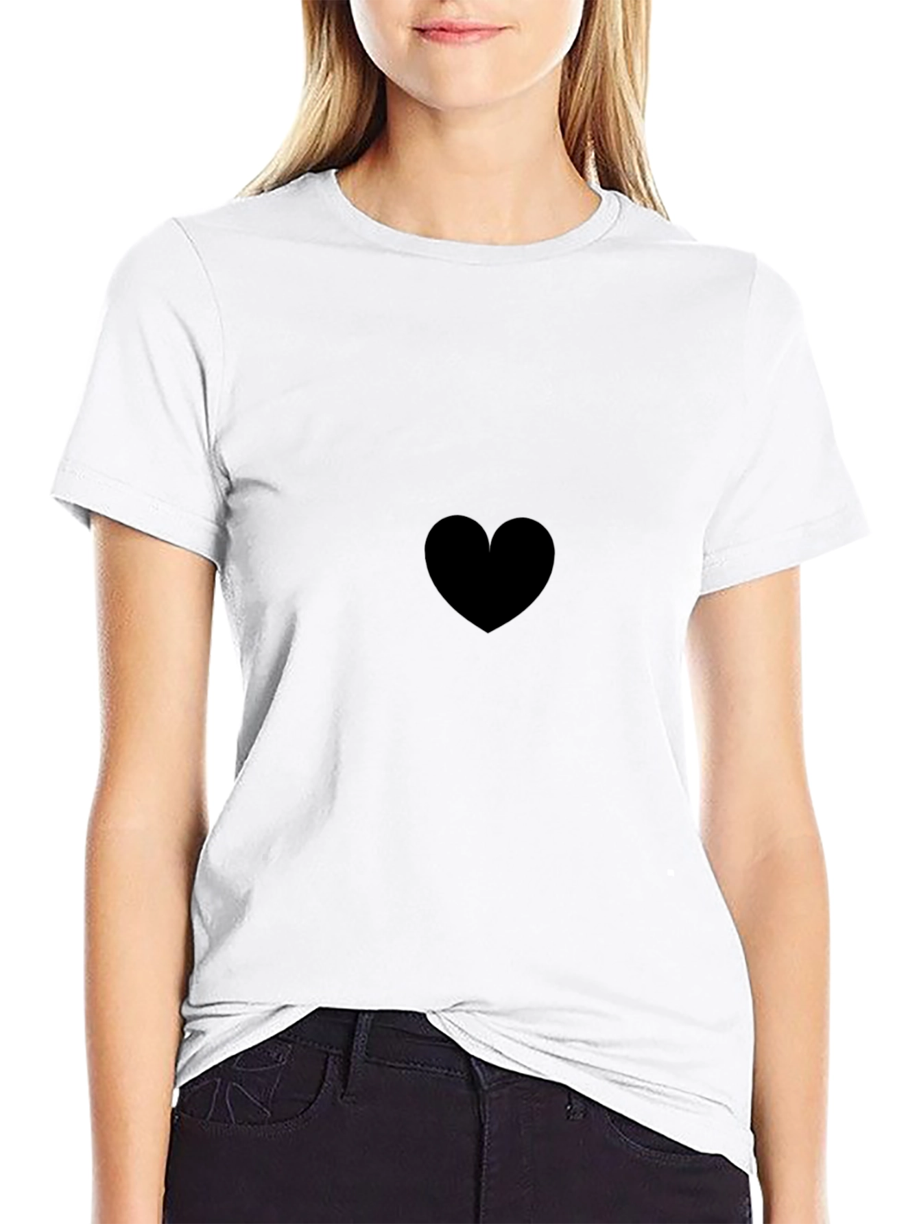 Black Heart Tee - Classic Comfort Fit