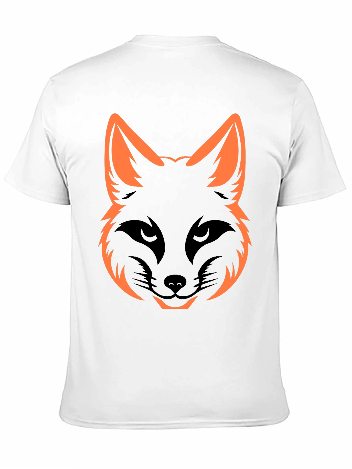 Cool Fox Head Graphic Tee - Black Unisex Shirt