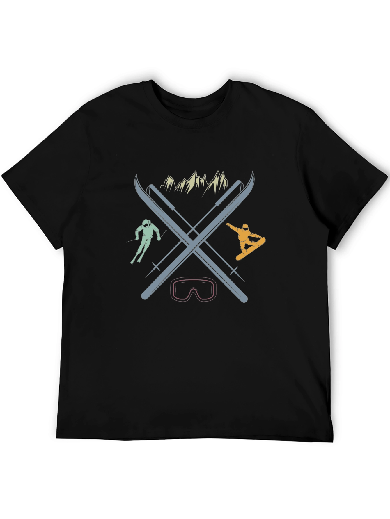 Retro Ski & Snowboard Graphic Tee