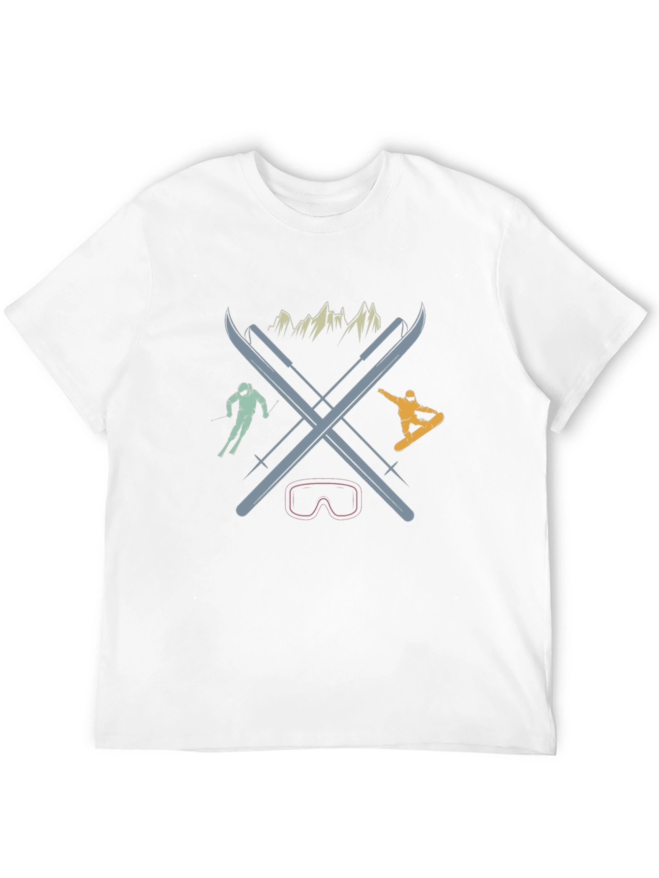 Retro Ski & Snowboard Graphic Tee