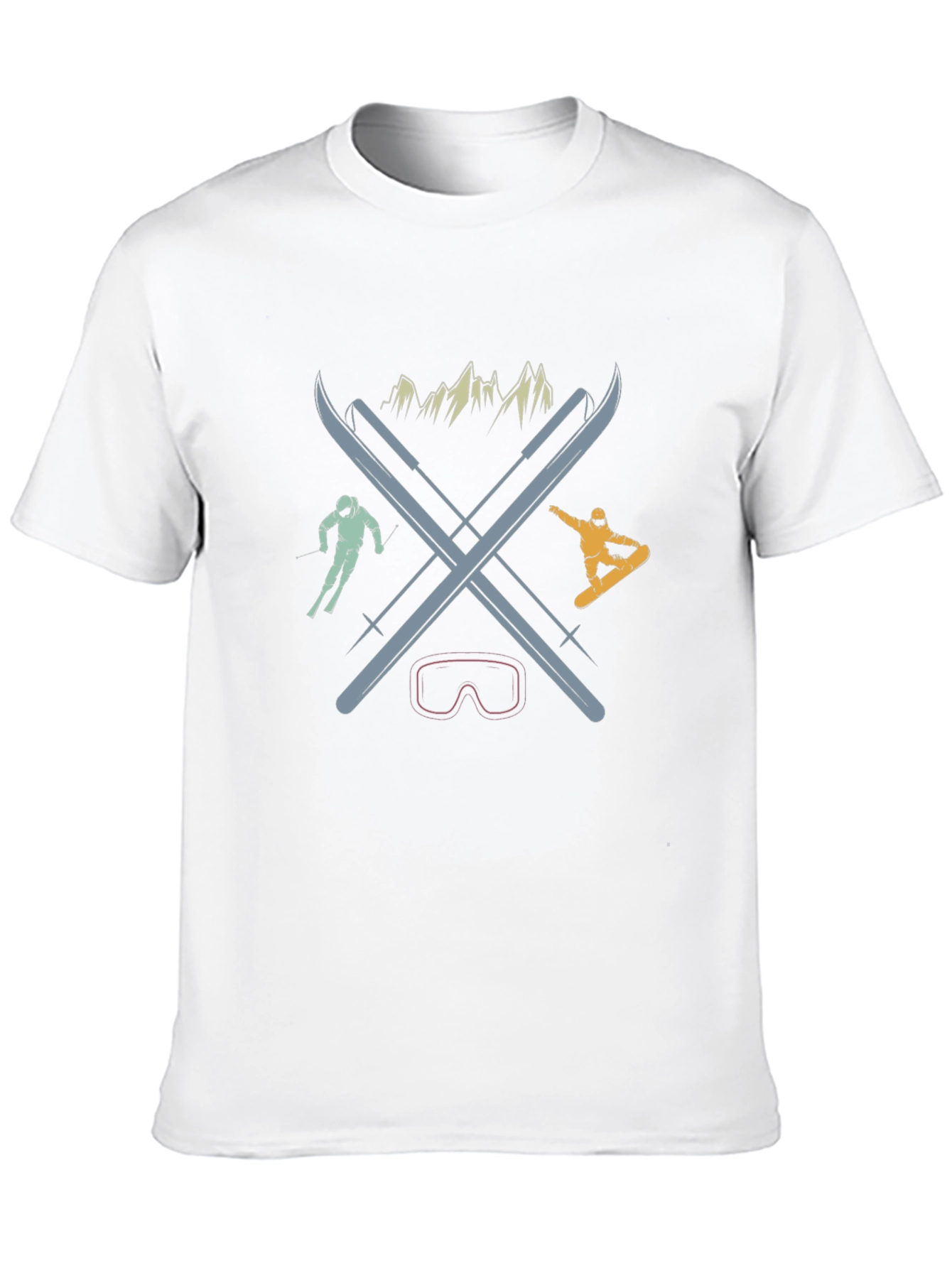 Retro Ski & Snowboard Graphic Tee