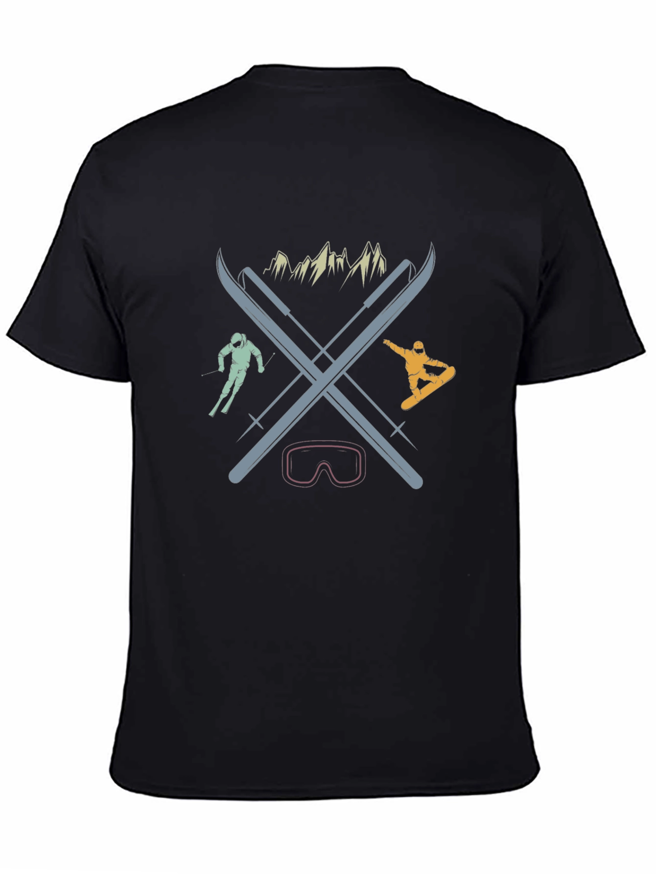 Retro Ski & Snowboard Graphic Tee