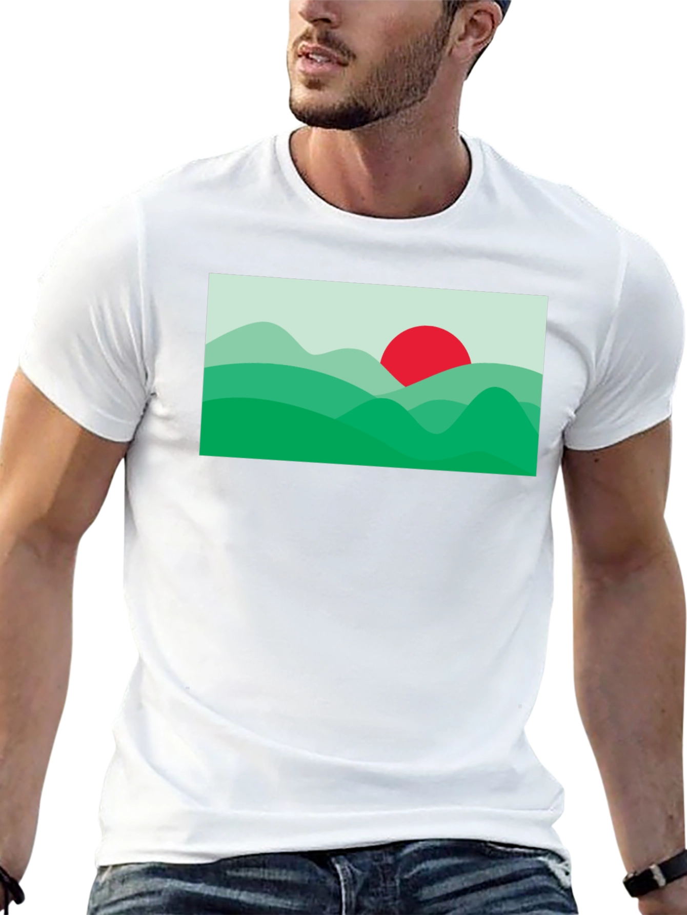 Nature Horizon Graphic Tee - Black