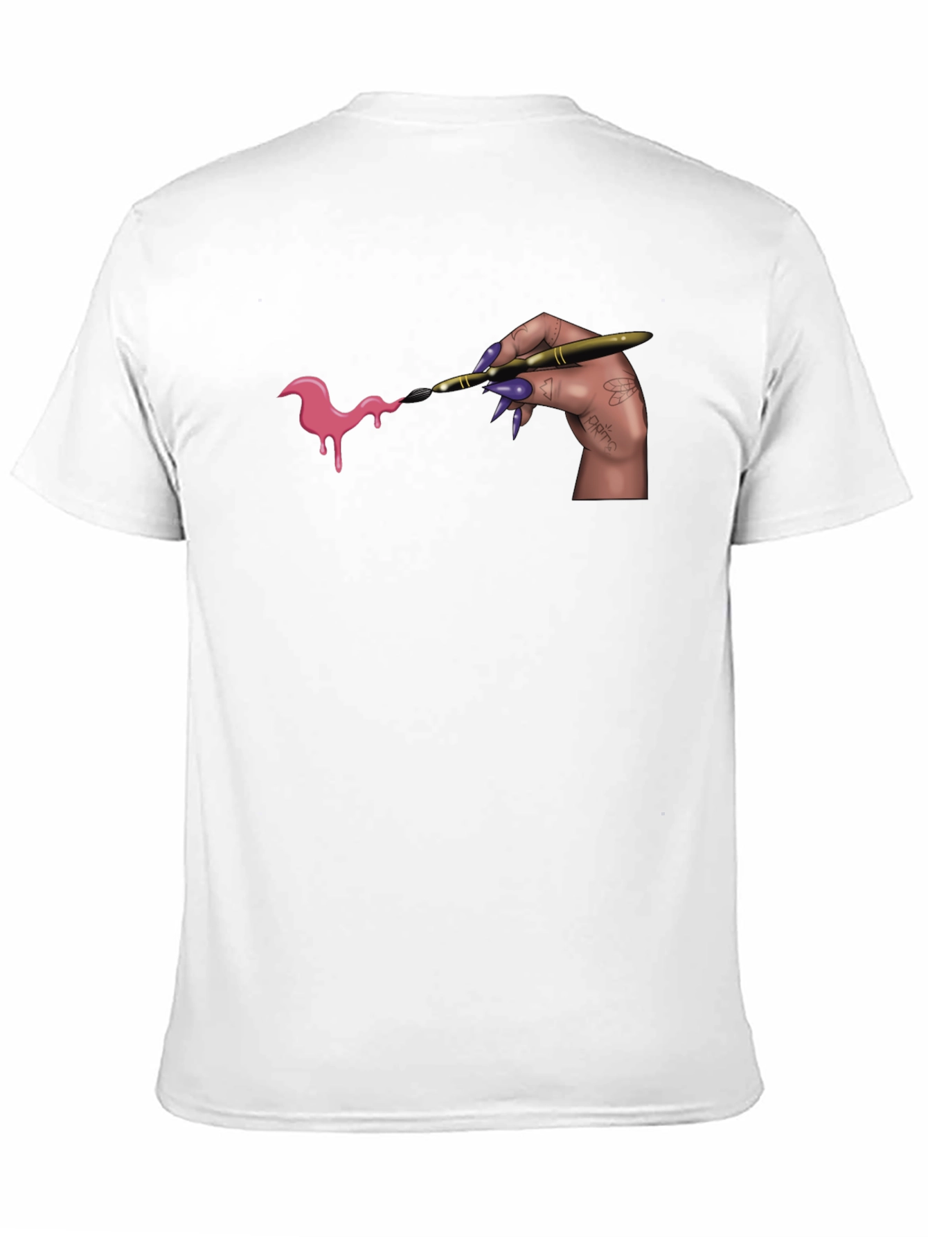 Artistic Paint Drip Graphic T-Shirt