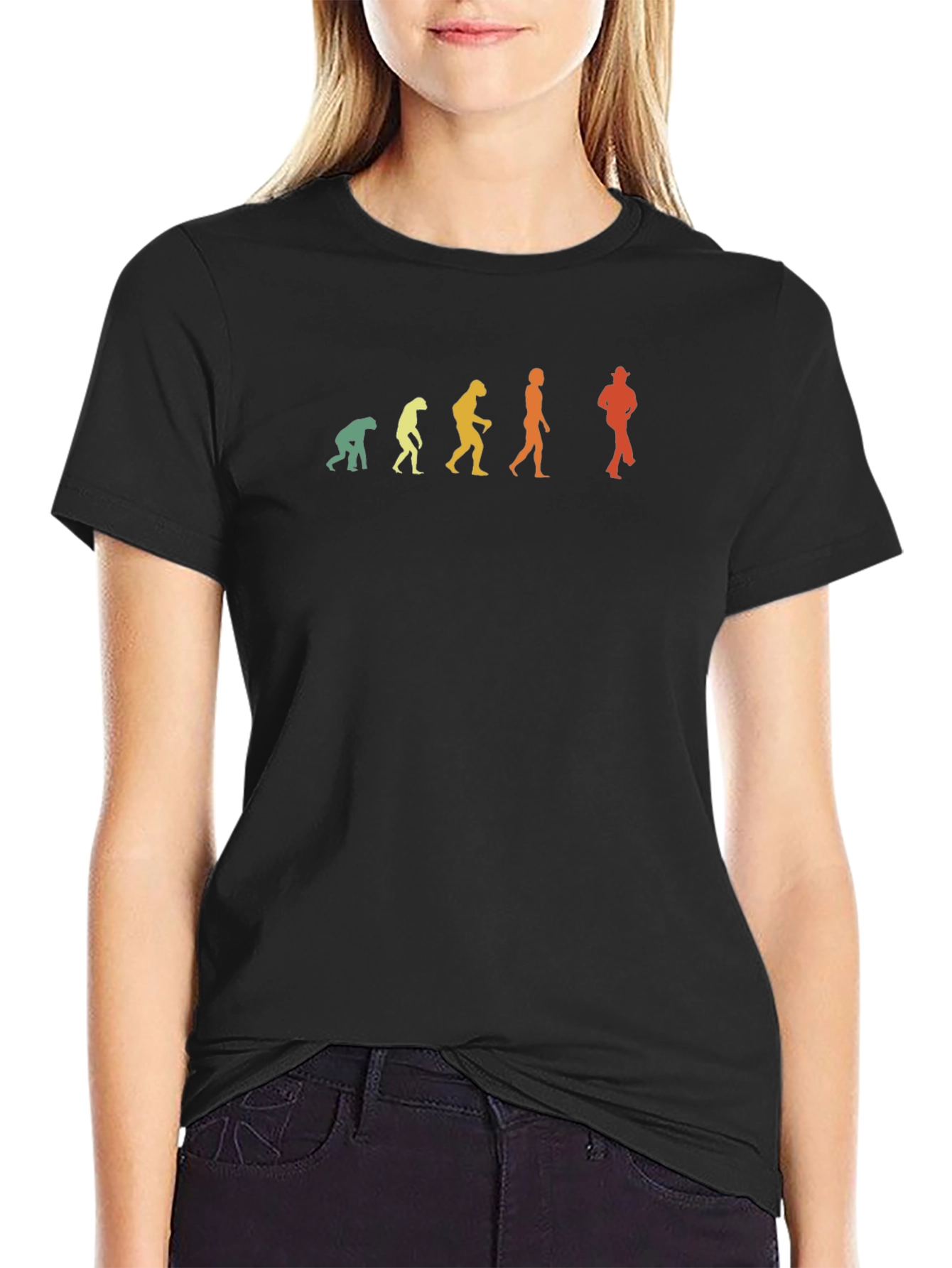 Evolution of Man T-Shirt - Cowboy Edition