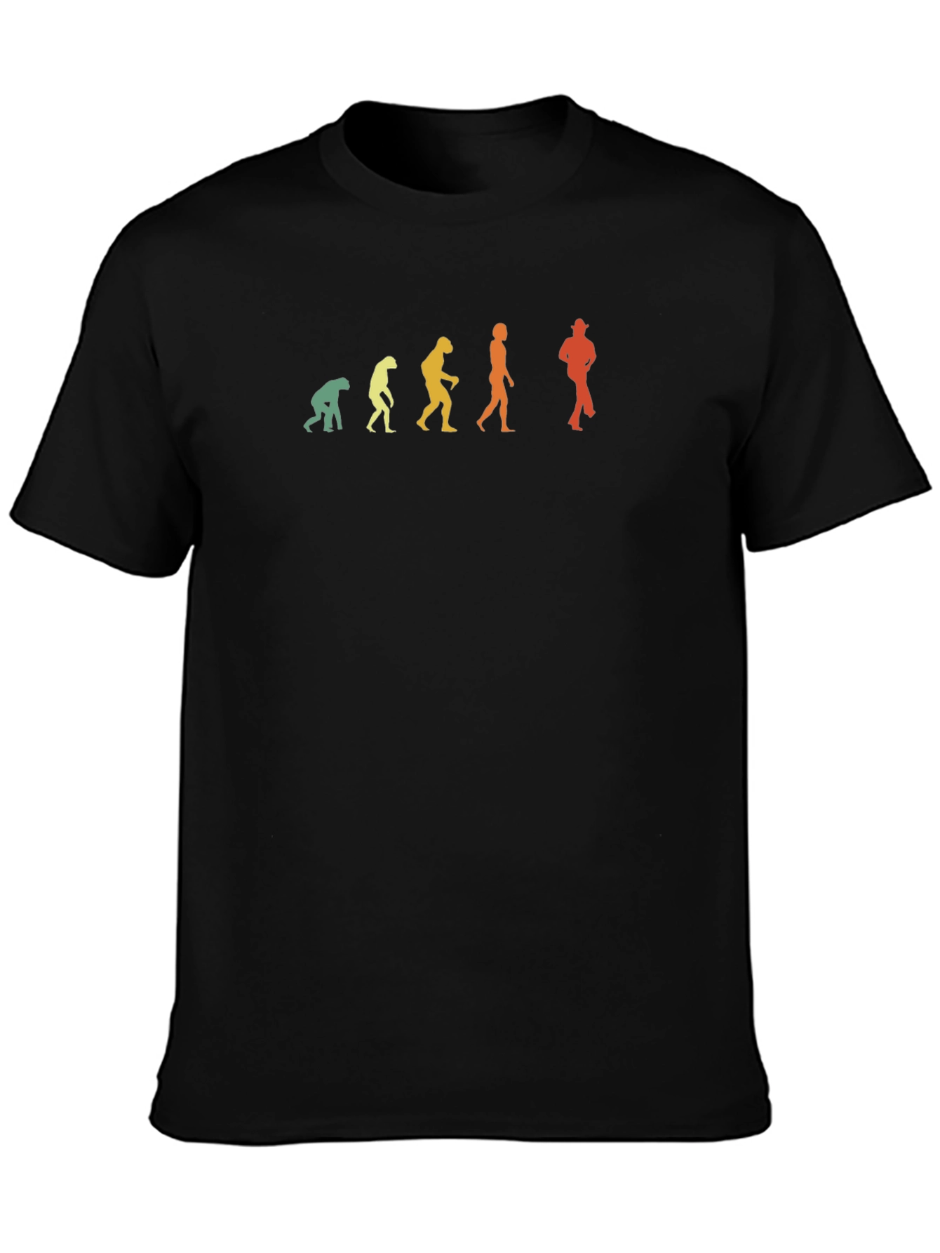 Evolution of Man T-Shirt - Cowboy Edition