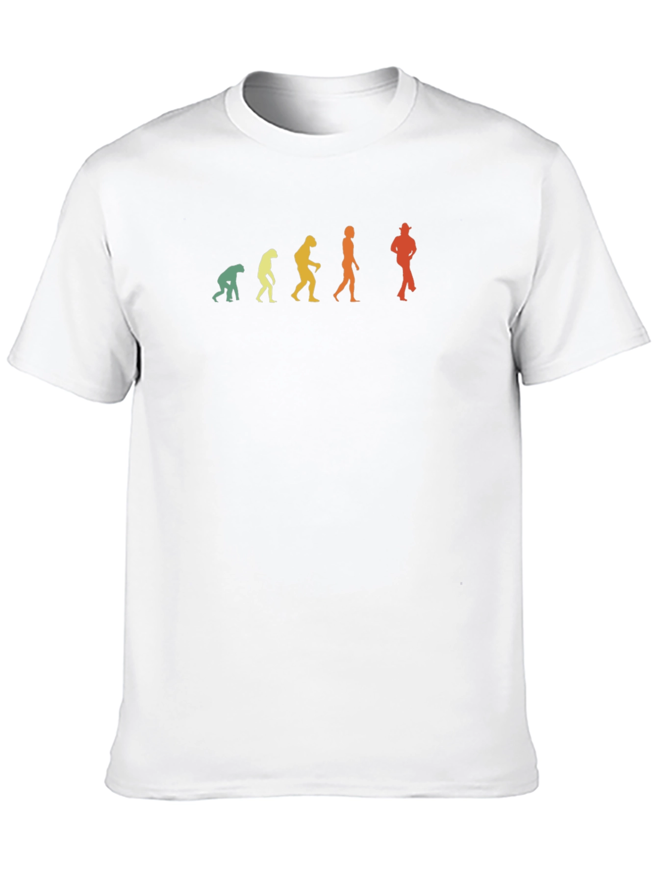 Evolution of Man T-Shirt - Cowboy Edition