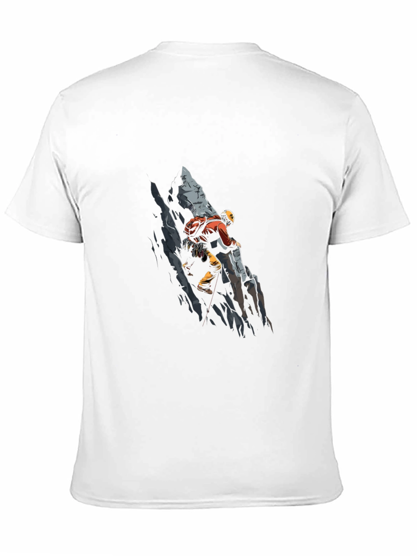 Climber Graphic Tee - Black Cotton T-Shirt