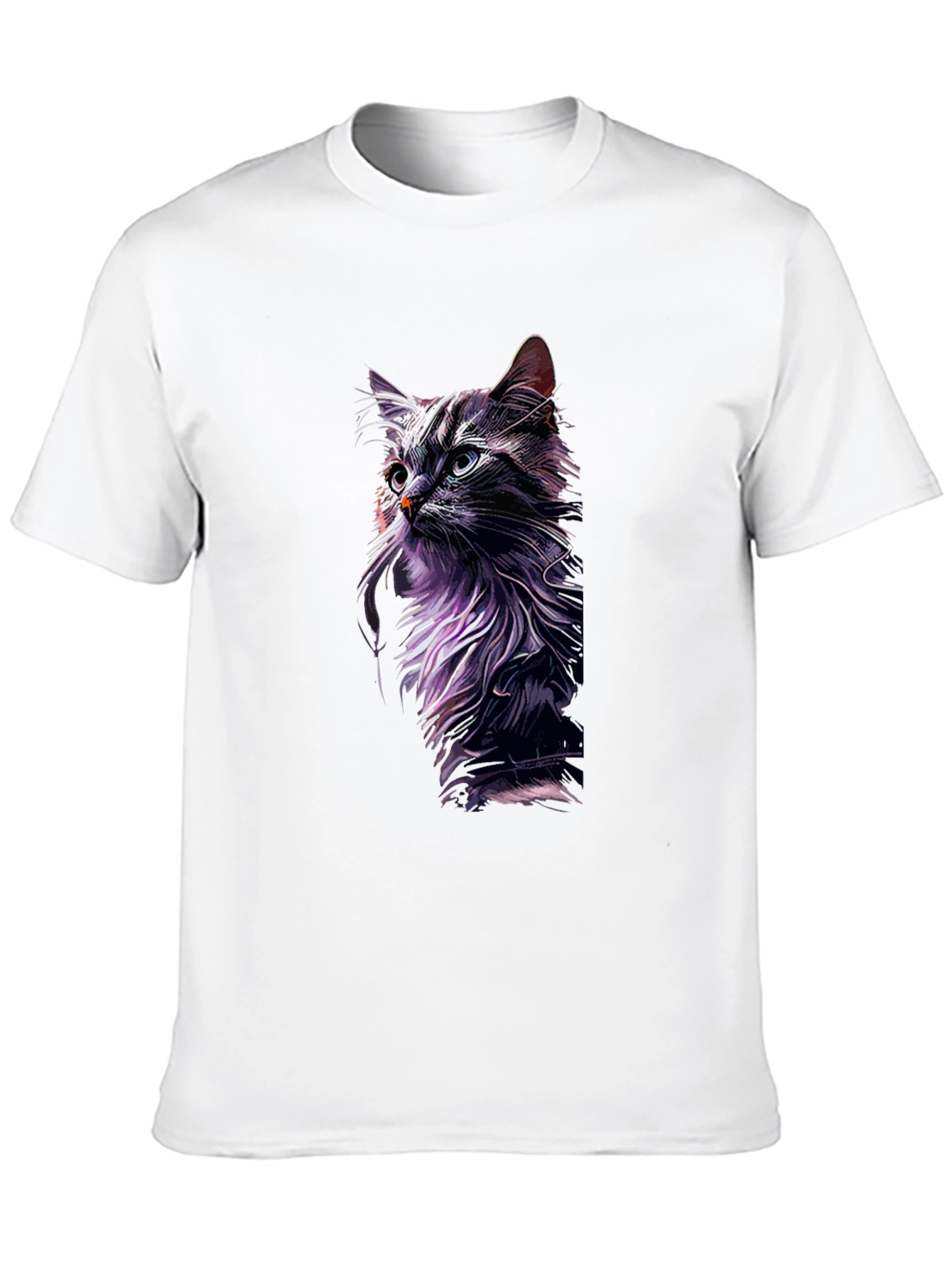 Cool Cat Graphic Print Black T-Shirt