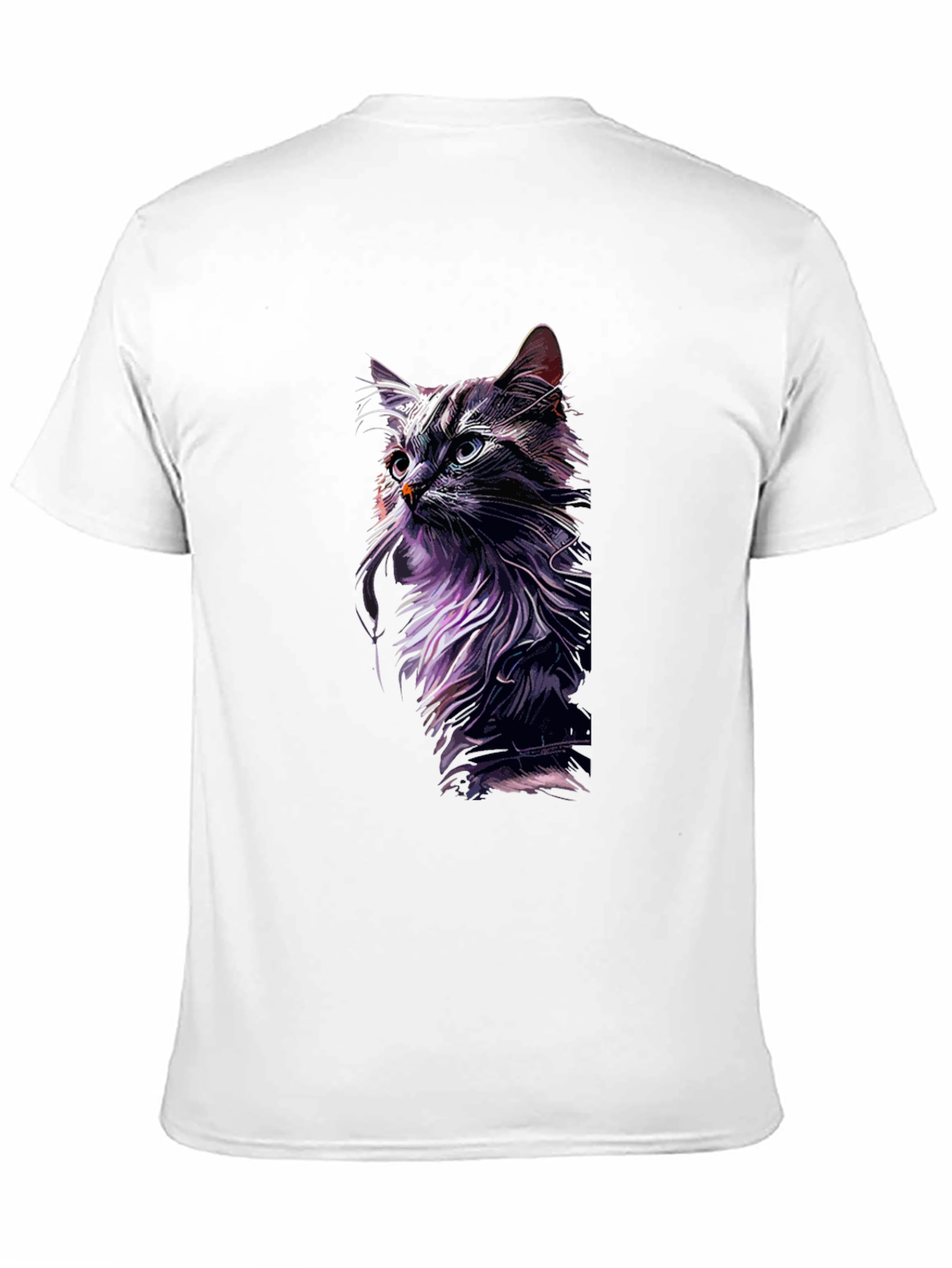 Cool Cat Graphic Print Black T-Shirt