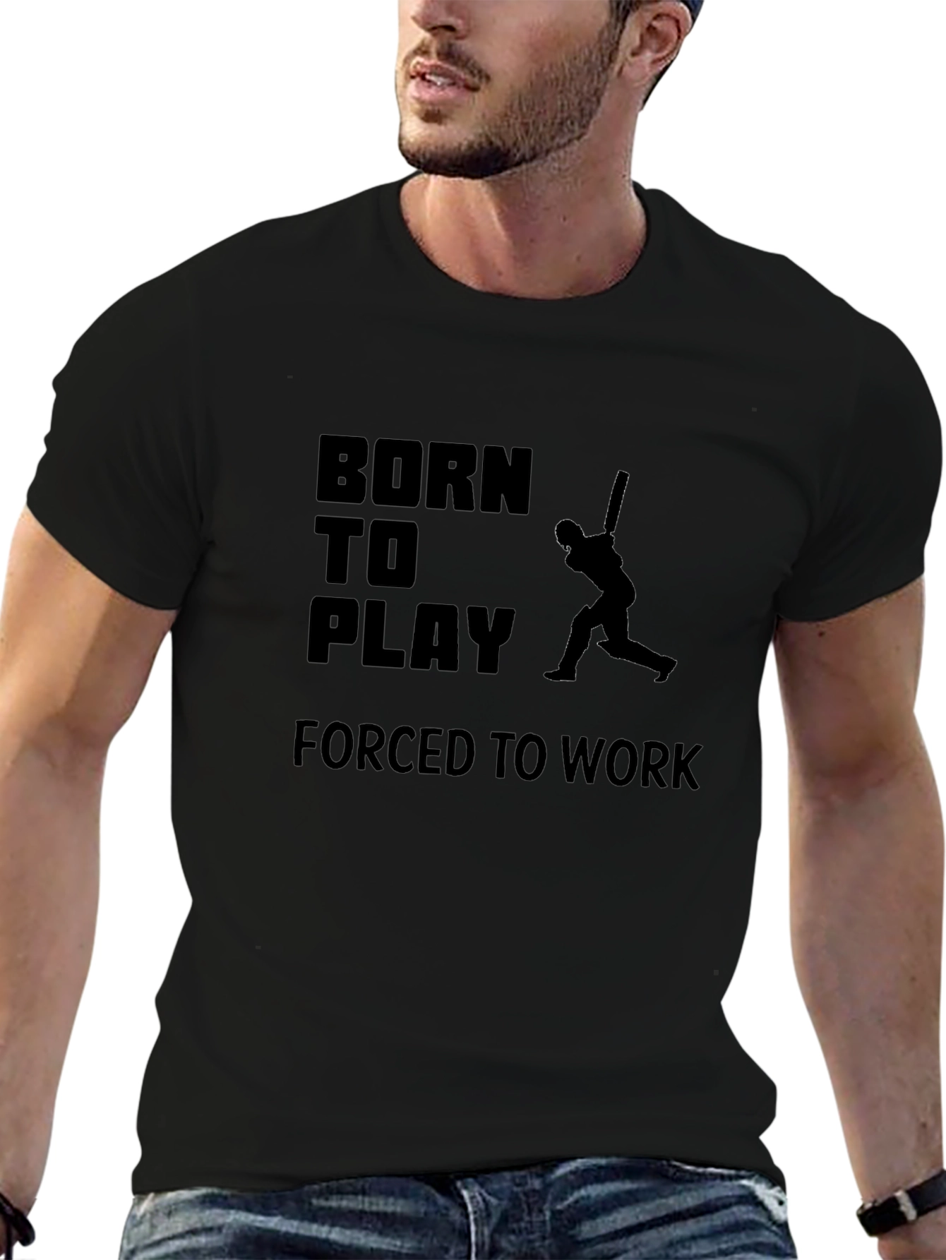 Born to Play Cricket Graphic T-Shirt