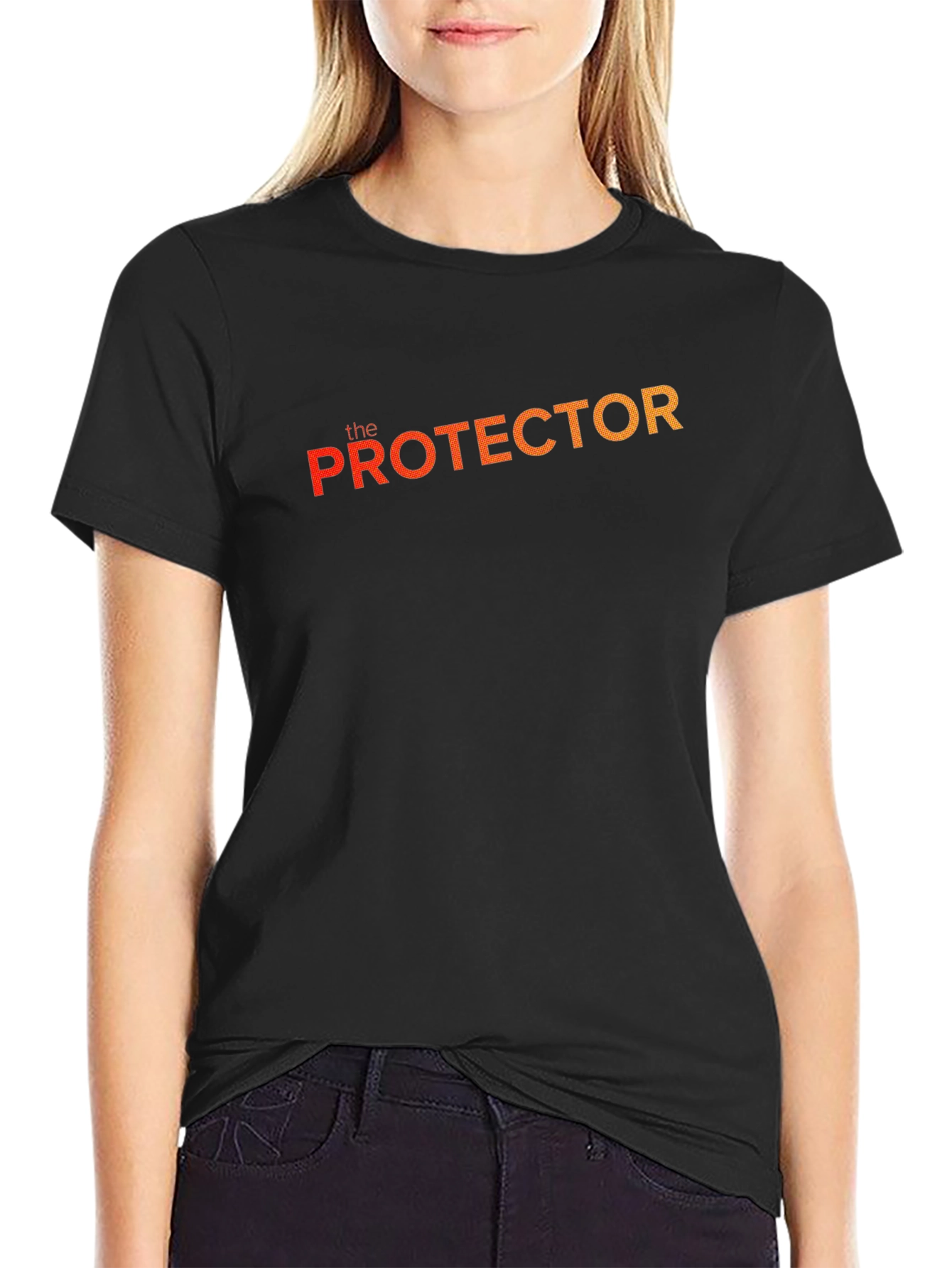 The Protector Black Graphic T-Shirt