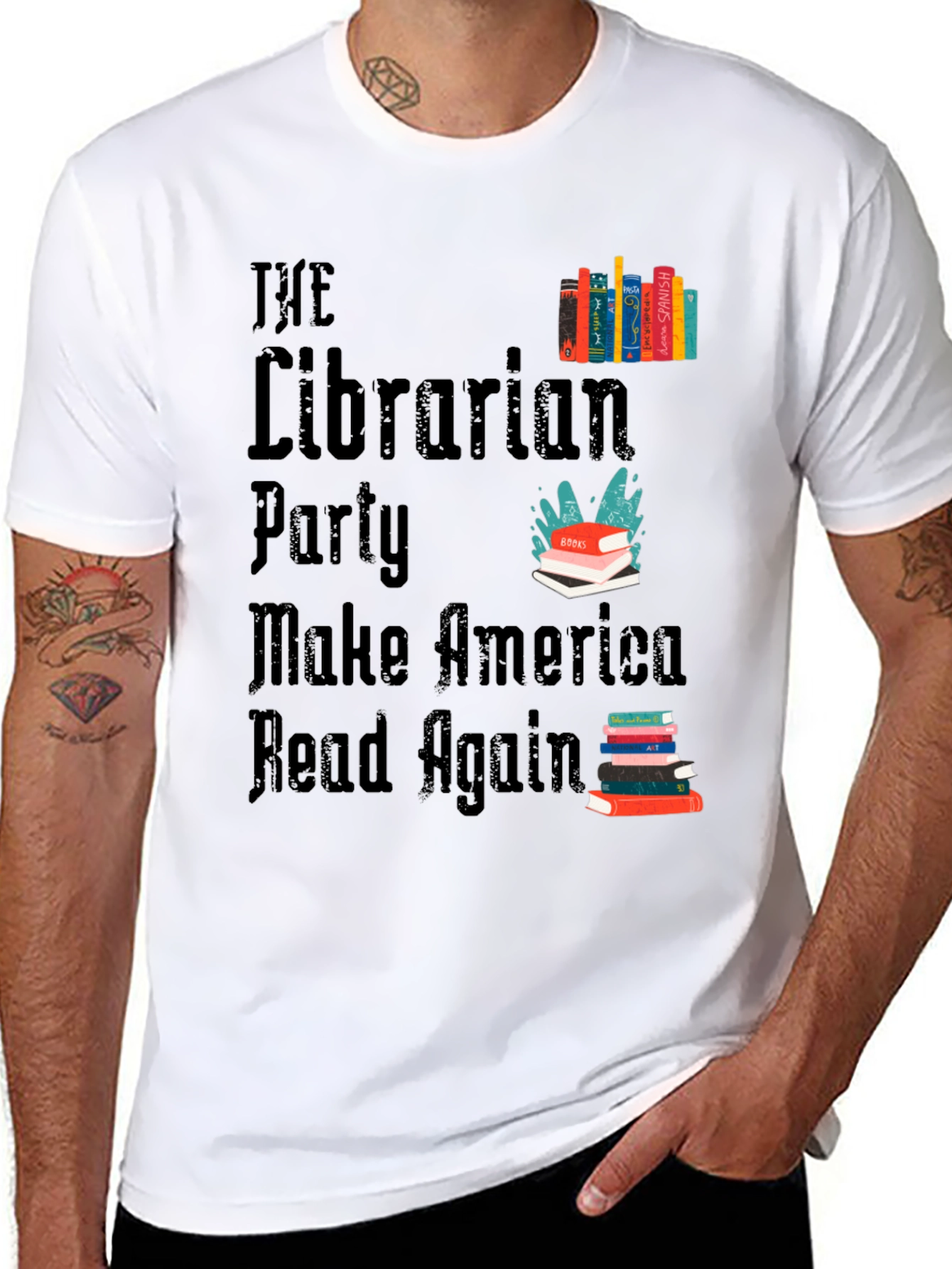 The Librarian Party T-Shirt - Make America Read Again