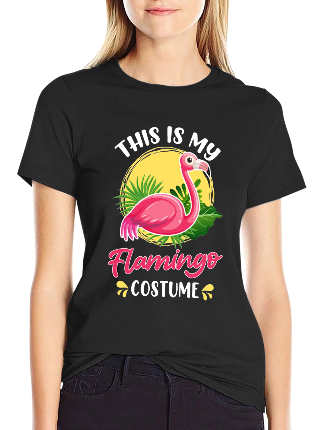 Flamingo Costume T-Shirt - Unique Graphic Tee