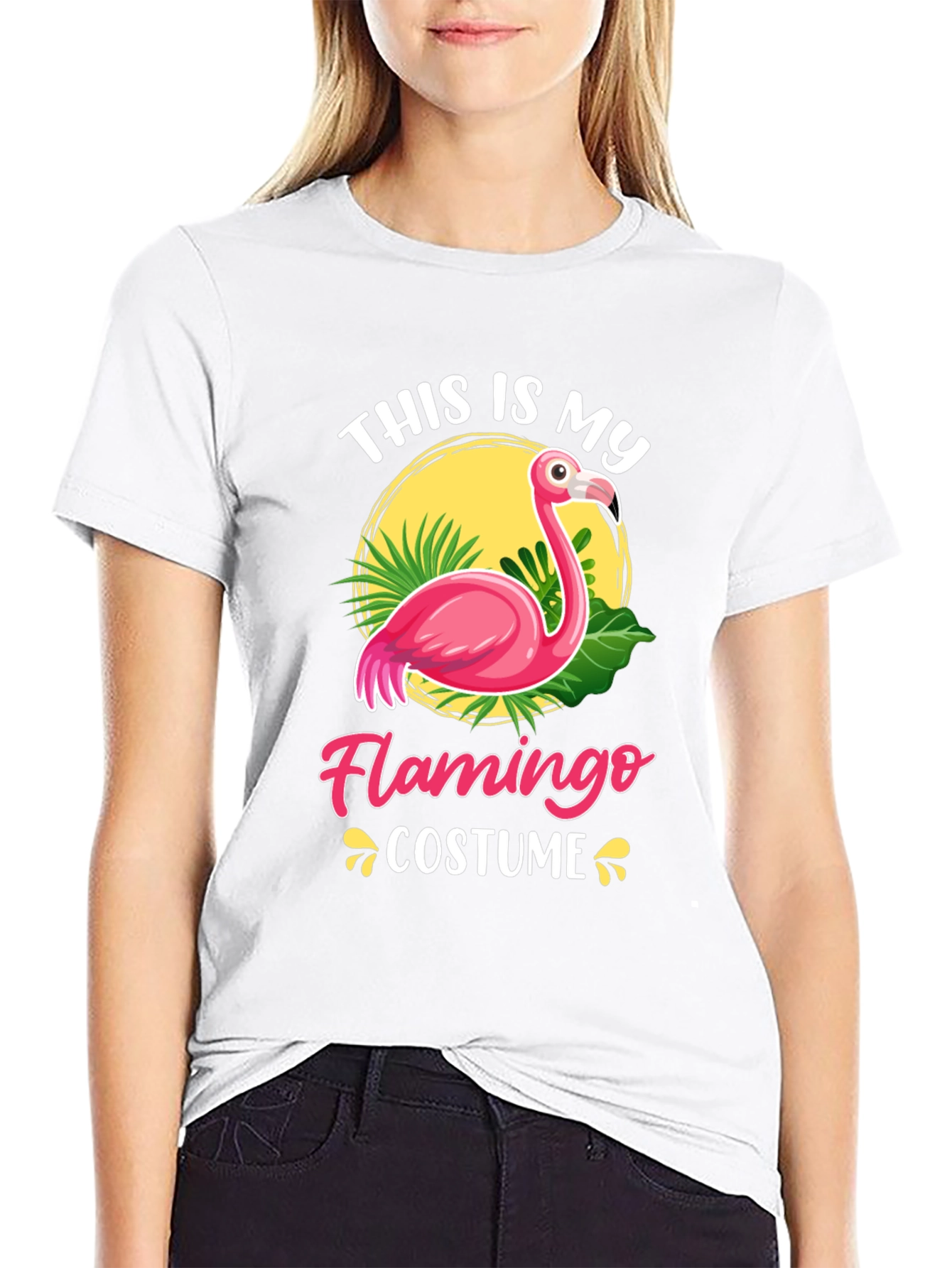 Flamingo Costume T-Shirt - Unique Graphic Tee