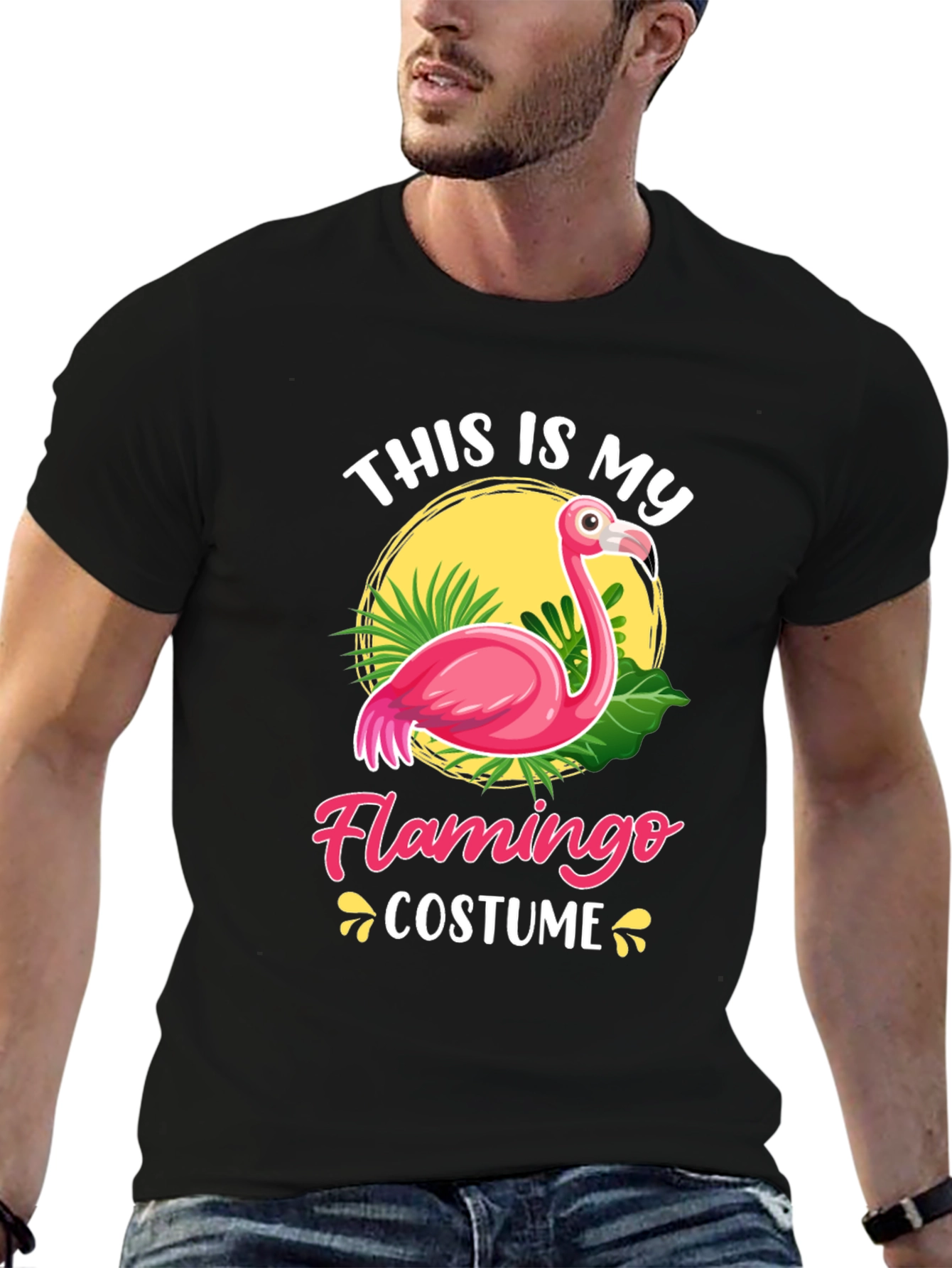 Flamingo Costume T-Shirt - Unique Graphic Tee