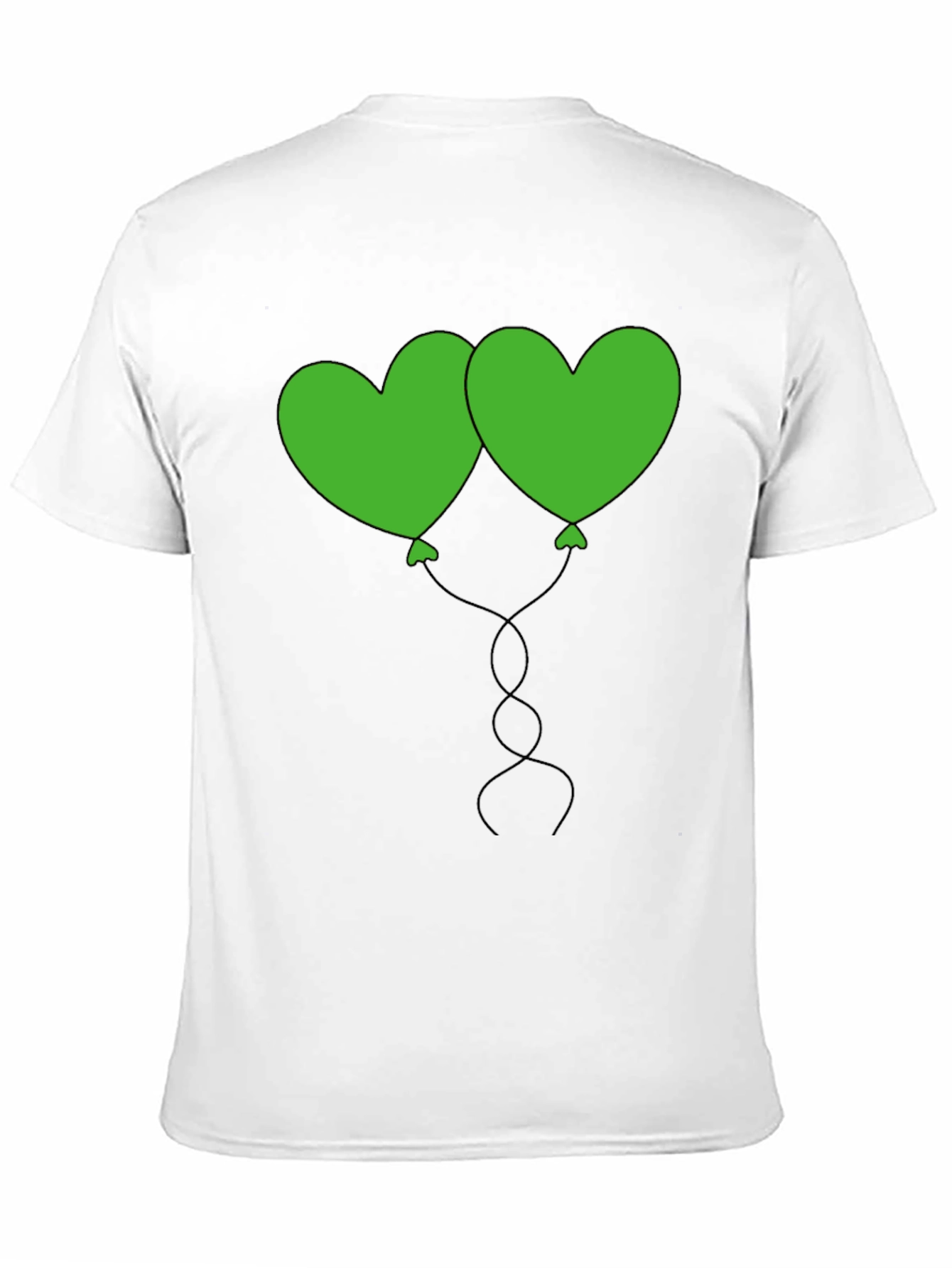 Heart Balloon Graphic Tee - Black